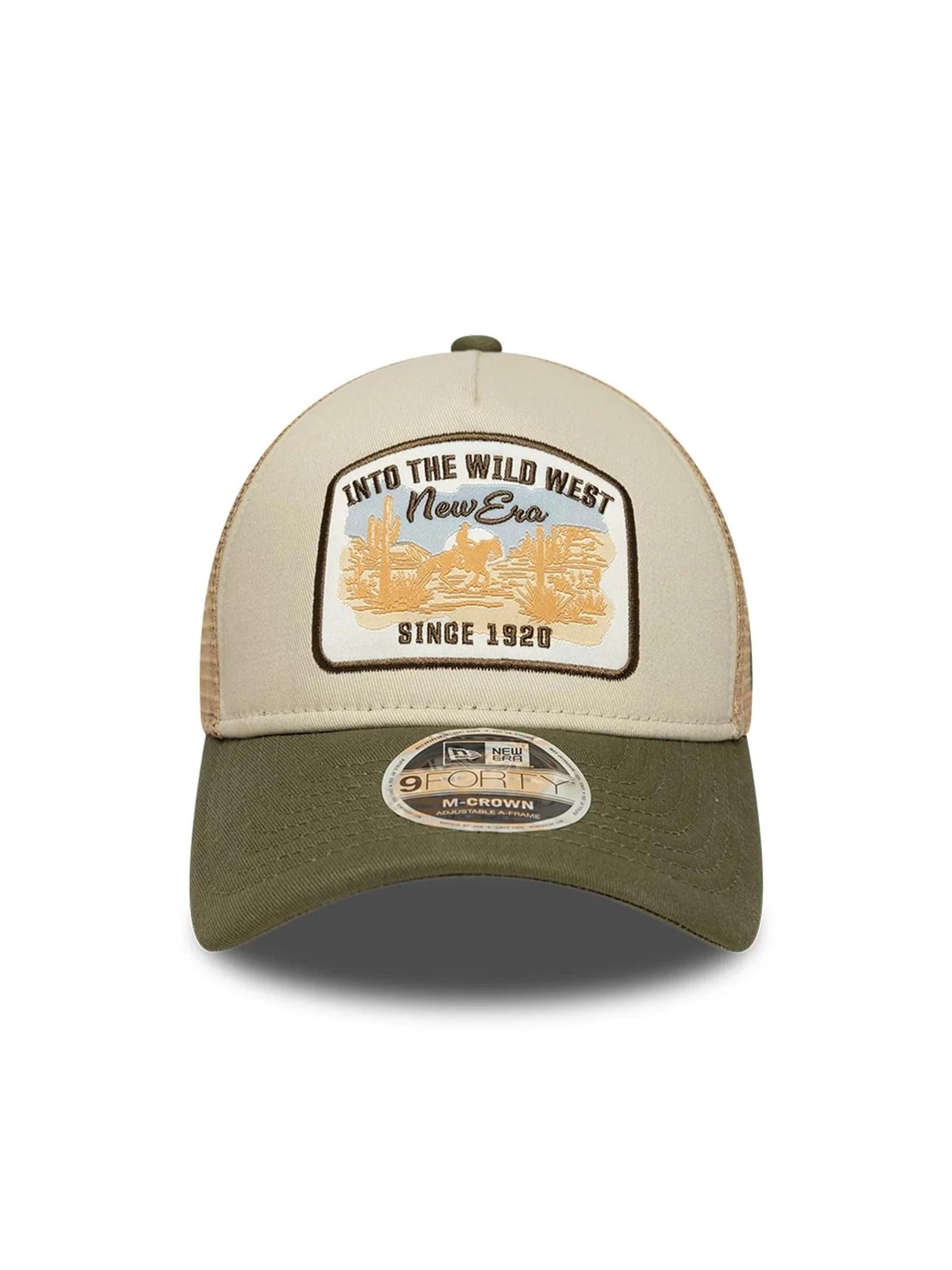 Berretto New Era 9FORTY Trucker Beige patch 60856275 NOVSTN NEW ERA 