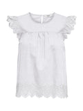 T-shirt Only Bianco Tulum sangallo 15367431 /Bright White ONLY 