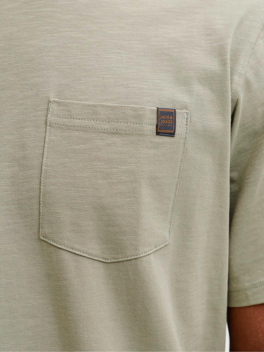 T-shirt Jack & Jones Dover Verde con taschino 12288897 /Vetiver JACK & JONES 