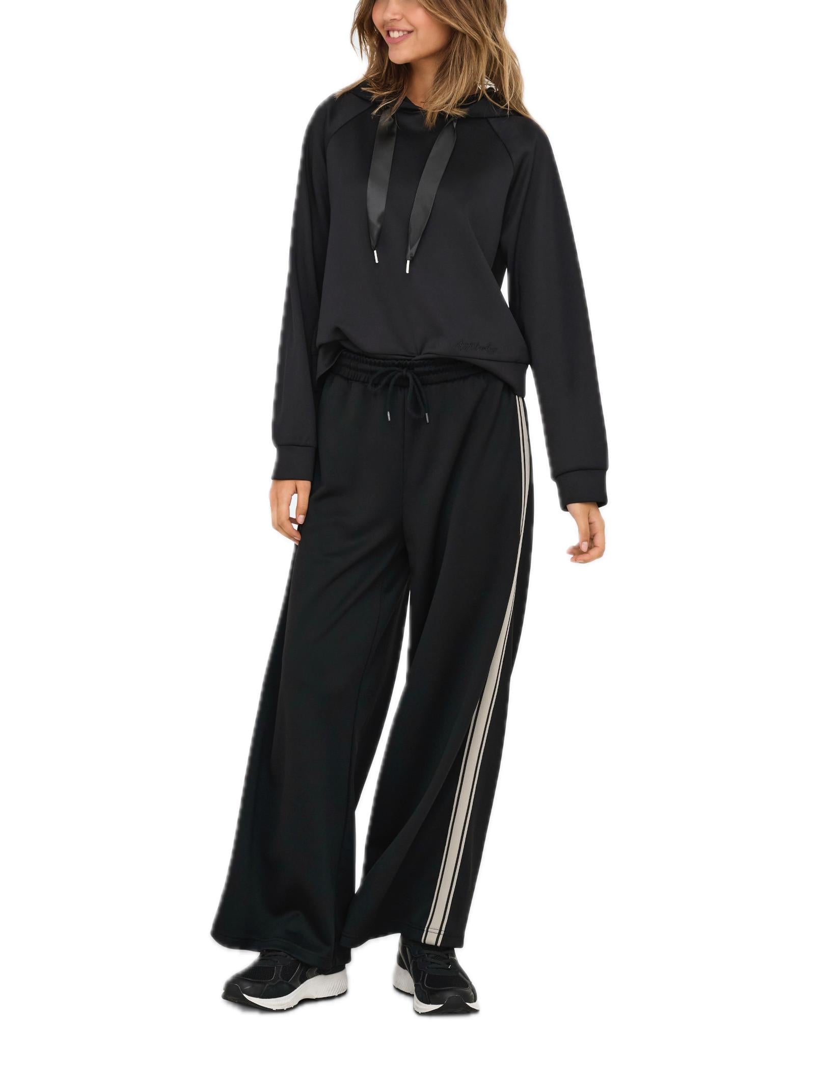 Pantalone Only Asta Nero a righe 15356171 /Black ONLY 