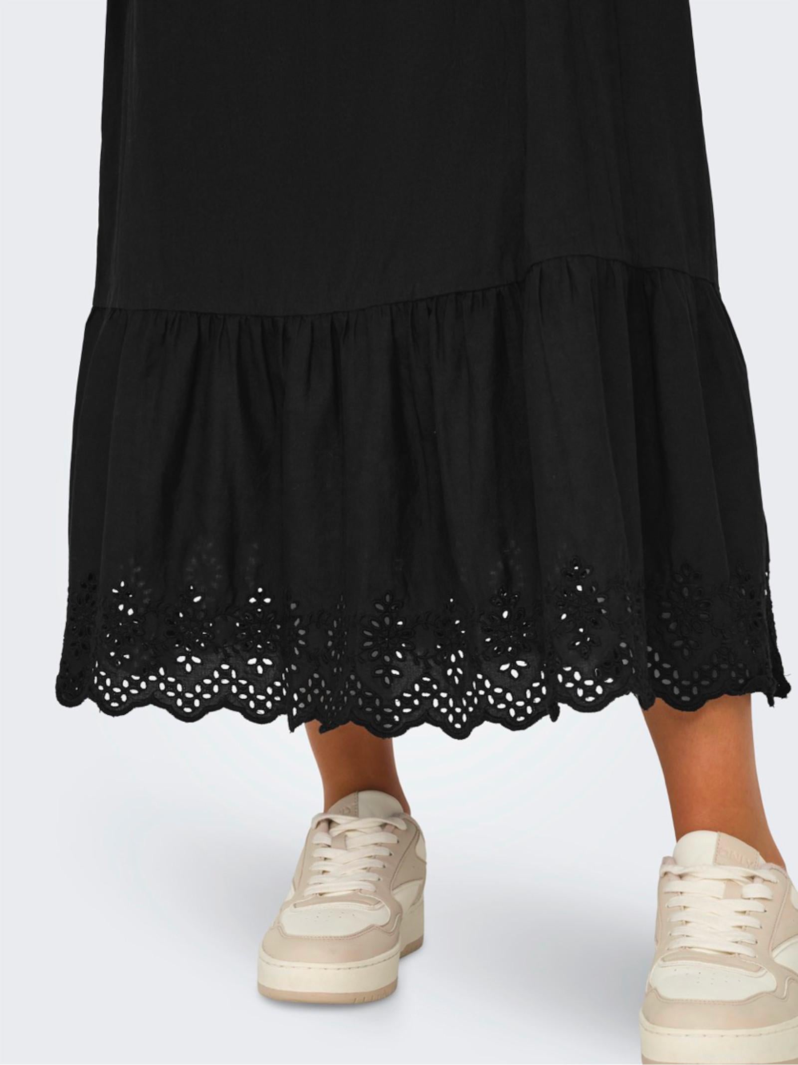 Abito Only Lou Donna Nero lungo smanicato 15313166 /Black ONLY 