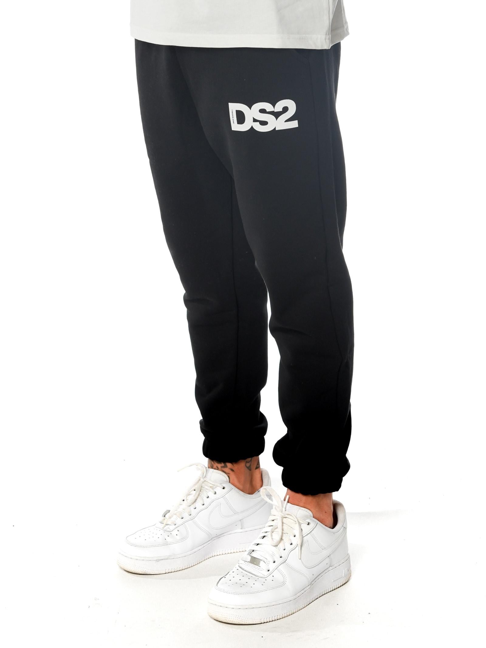 Pantalone DS2 Nero Basic in felpa FW25228 NERO DS2 