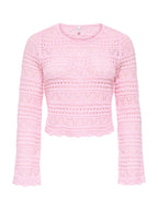 Maglia Only Elke Rosa cropped 15363049 /Romance Rose ONLY 