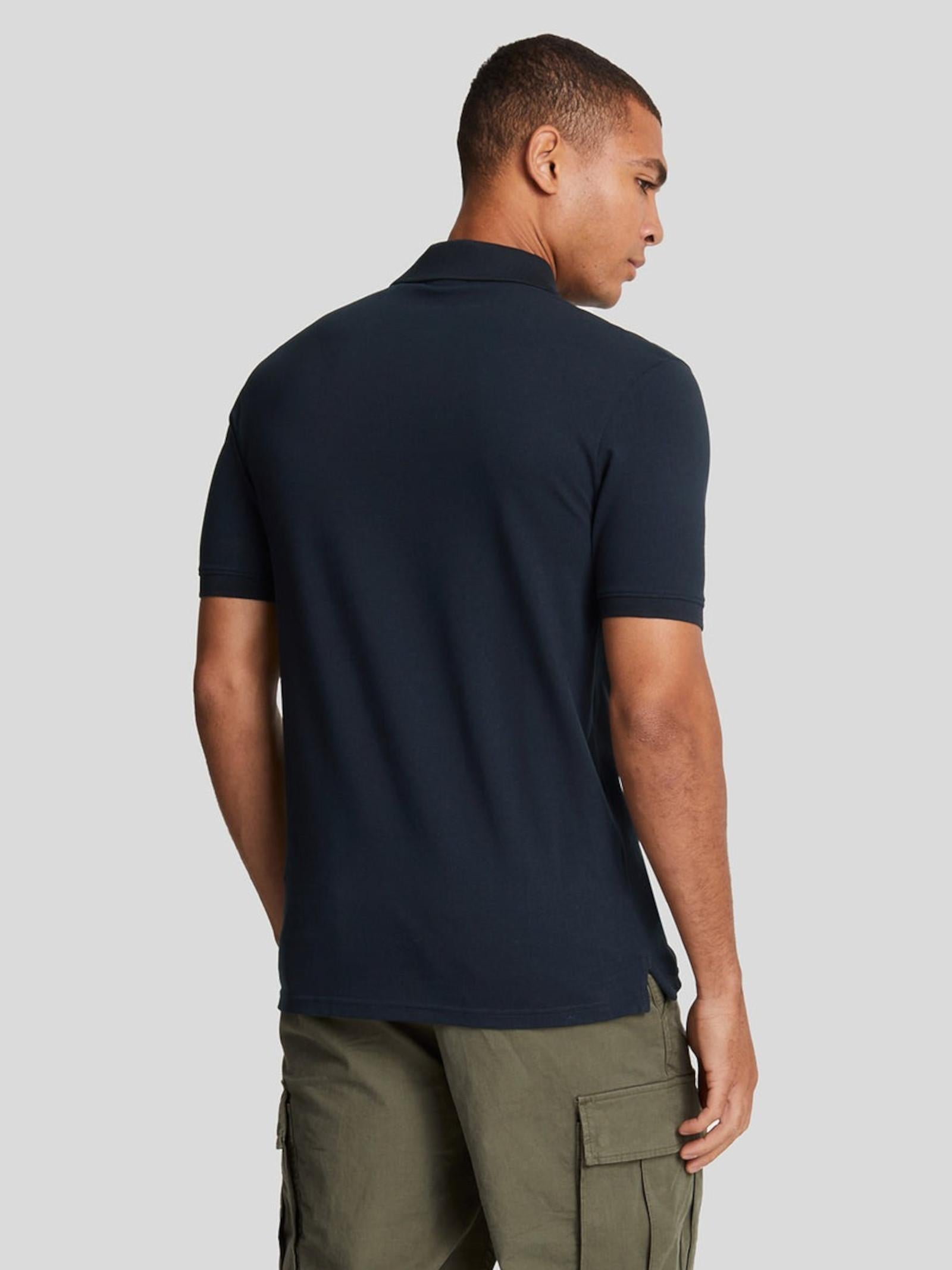 Polo Lyle & Scott Blu colletto logo SP400VOG DARK NAVY LYLE & SCOTT 
