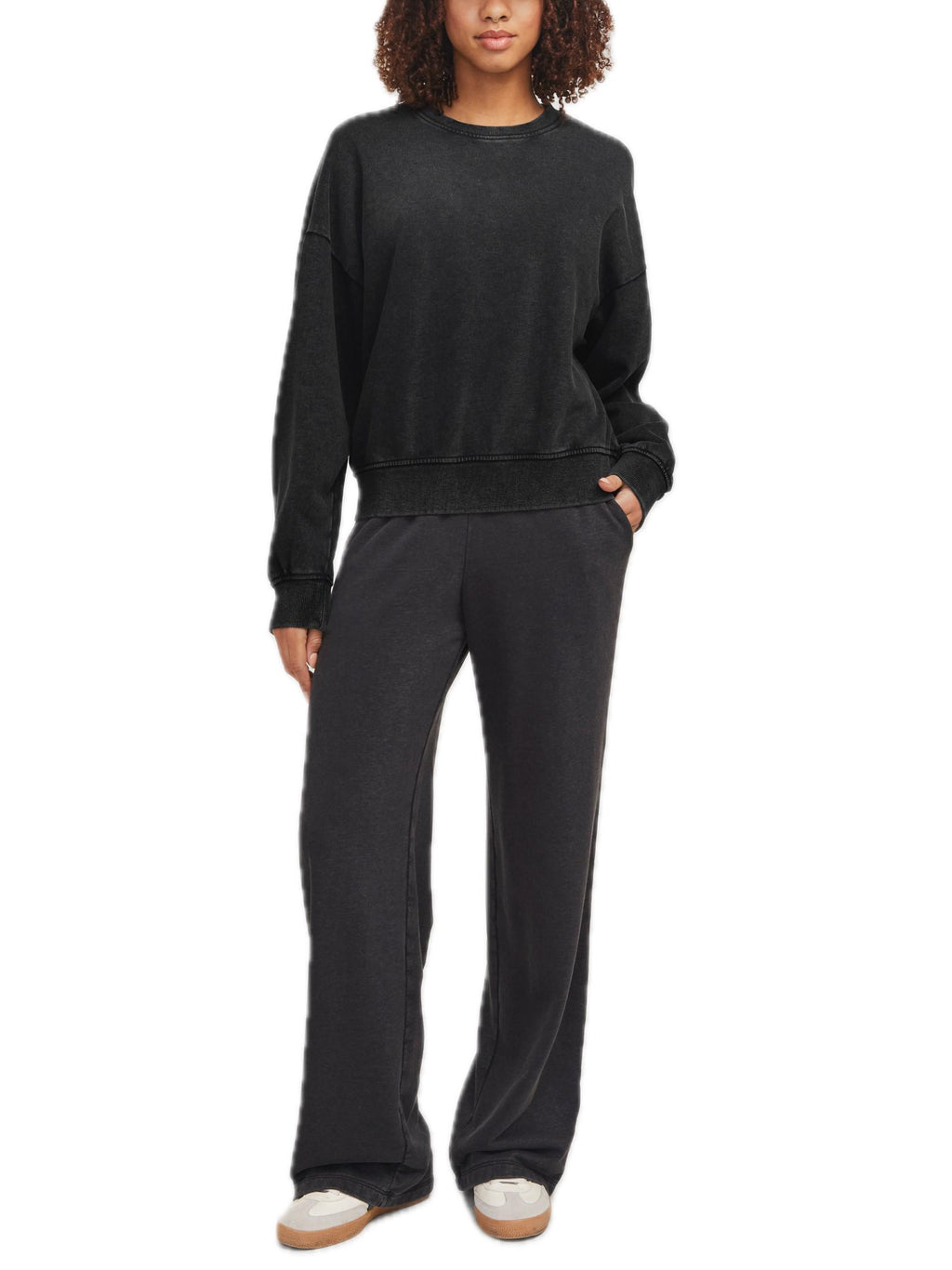 Felpa JJXX Nero Alfa washed 12272137 /Black JJXX 