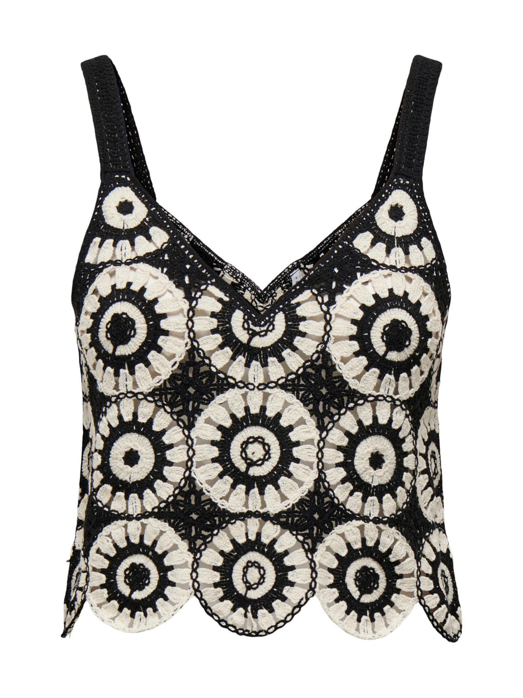 Top Only Yvonne Nero con lavorazione macrame 15289731 /Black ONLY 