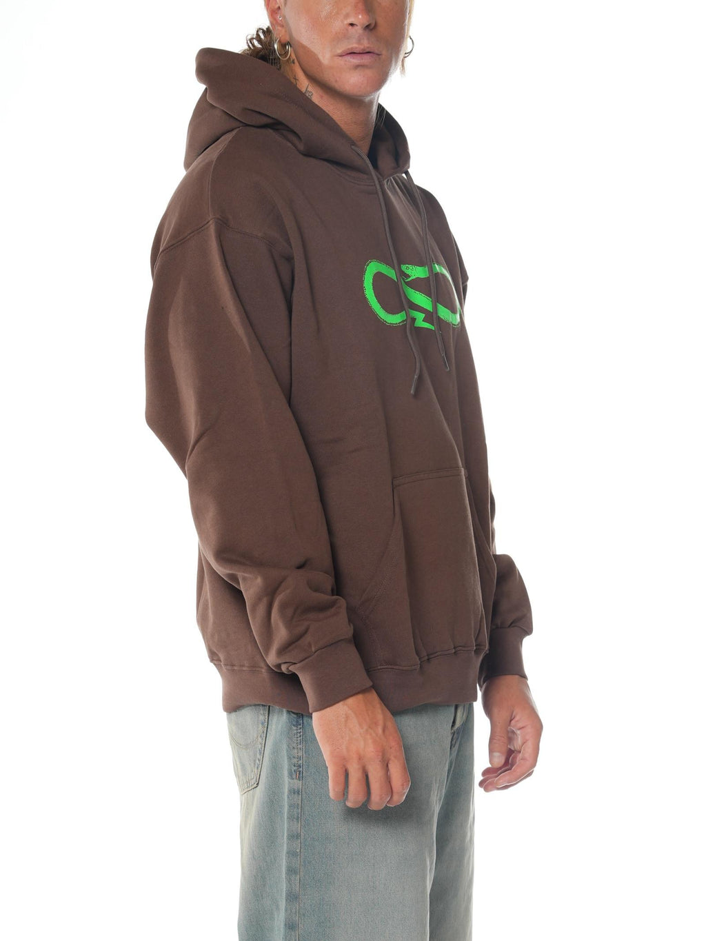 Felpa Propaganda Marrone Logo classic FE428 MARRONE PROPAGANDA 