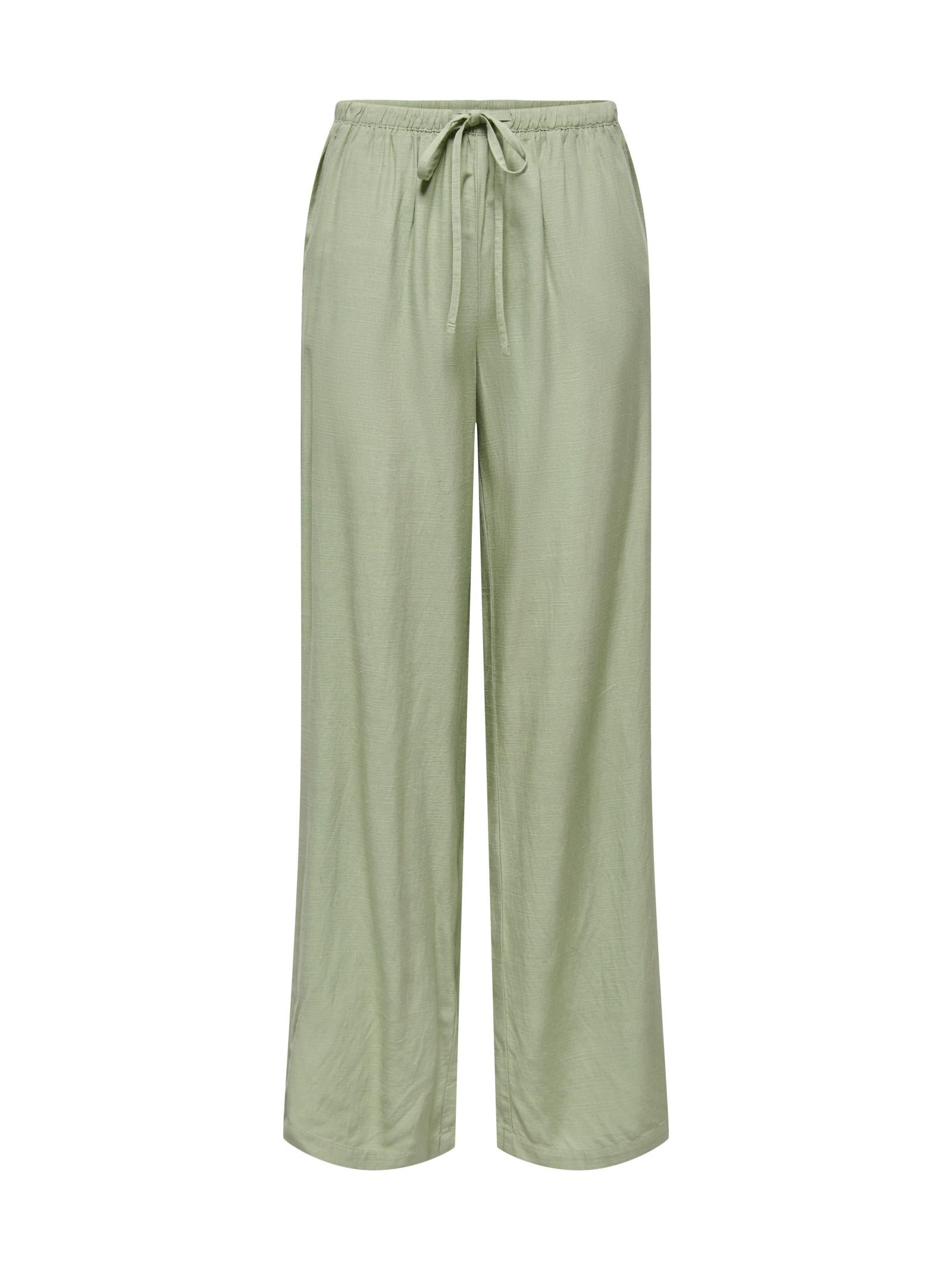 Pantalaccio JDY Caya Verde in lino 15346559 /Laurel Oak JDY 