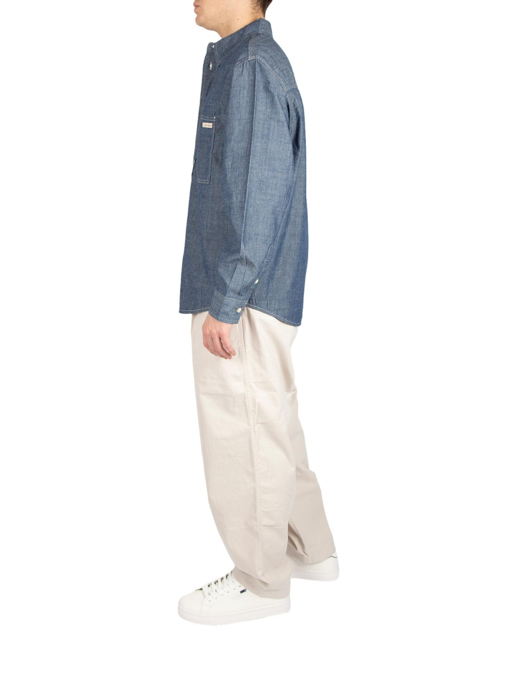Camicia Calvin Klein Medium Blue Denim in Chambray J326558 1A4 CALVIN KLEIN JEANS 