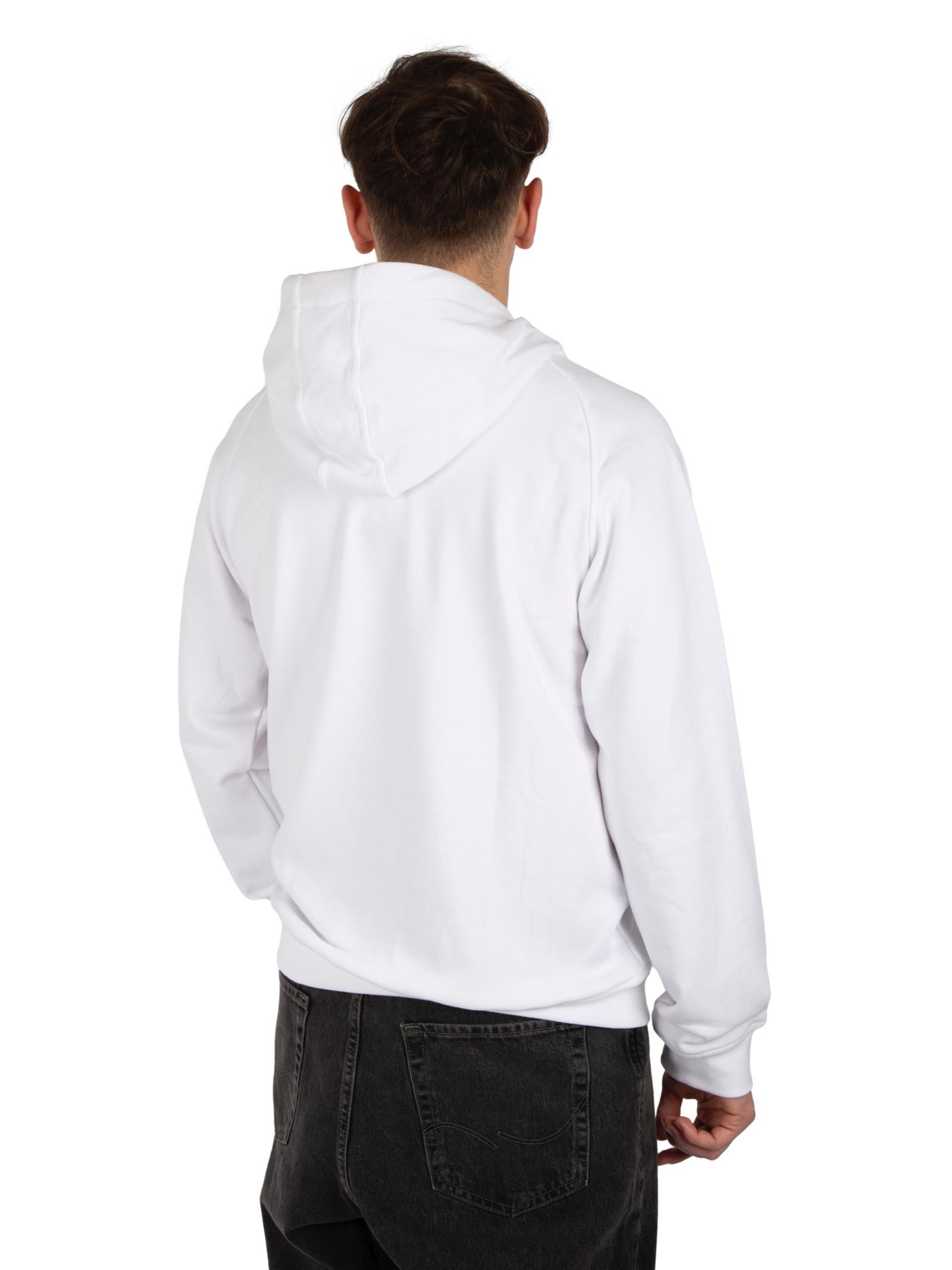 Felpa Errea Logo Bianca con cappuccio R31G0L 10 ERREA 