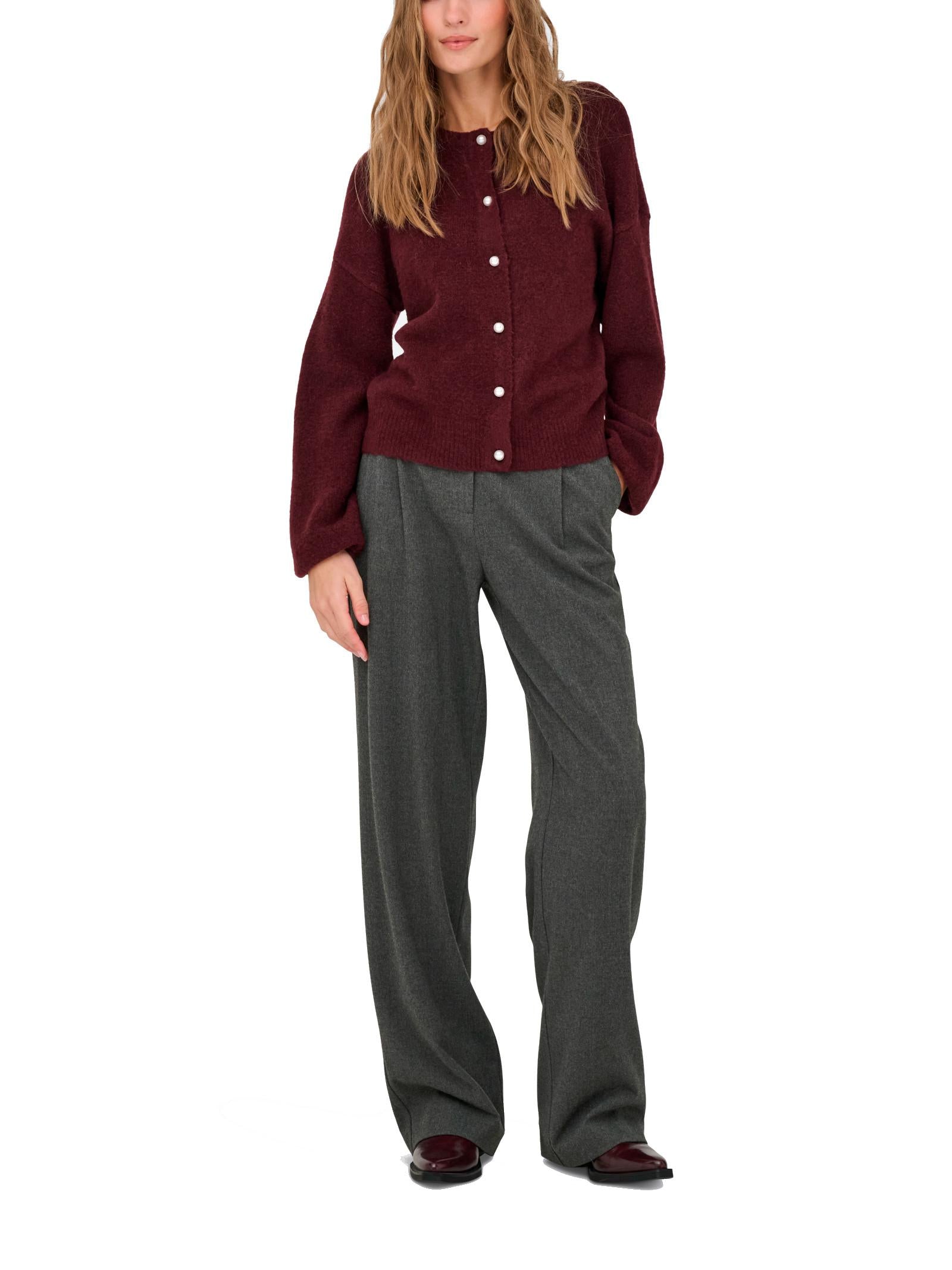 Pantalone Only Deluxe Antracite Straight fit 15360371 /Medium Grey Melange ONLY 