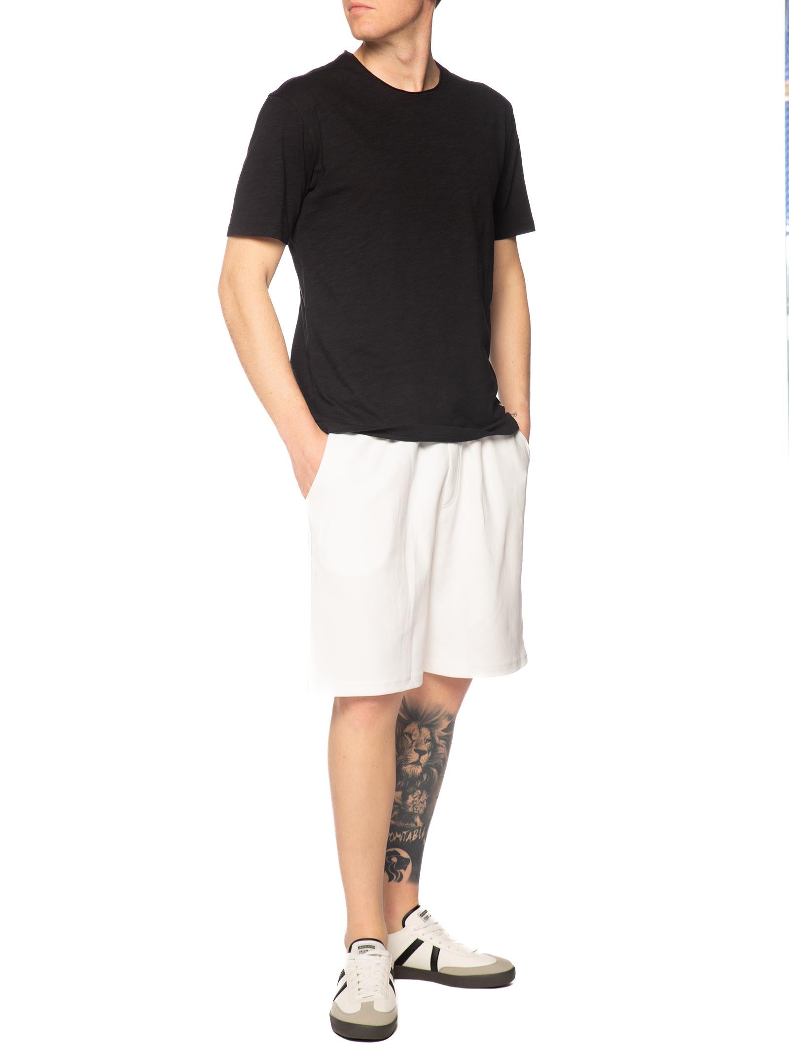 Bermuda Gianni Lupo Bianco basic in felpa GL2127F BIANCO GIANNI LUPO 