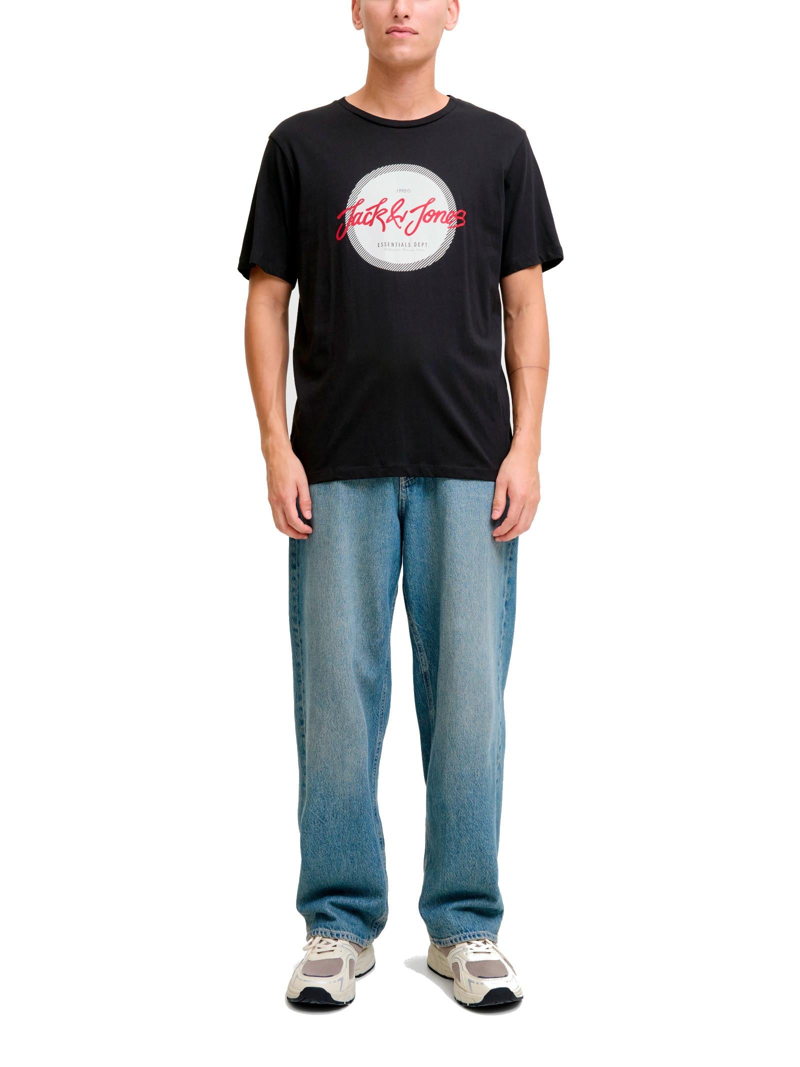 T-shirt Jack & Jones Urban Nero con stampa 12279114 /Black JACK & JONES 