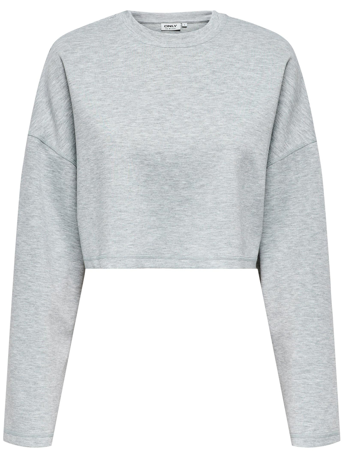 Felpa Only Luica Grigio cropped 15343201 /Light Grey Melange ONLY 