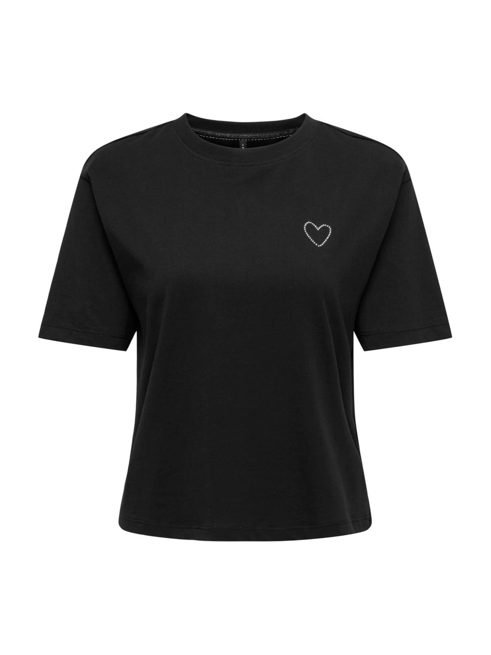 T-shirt Only Rhine Nero cuore 15368901 /Black ONLY 