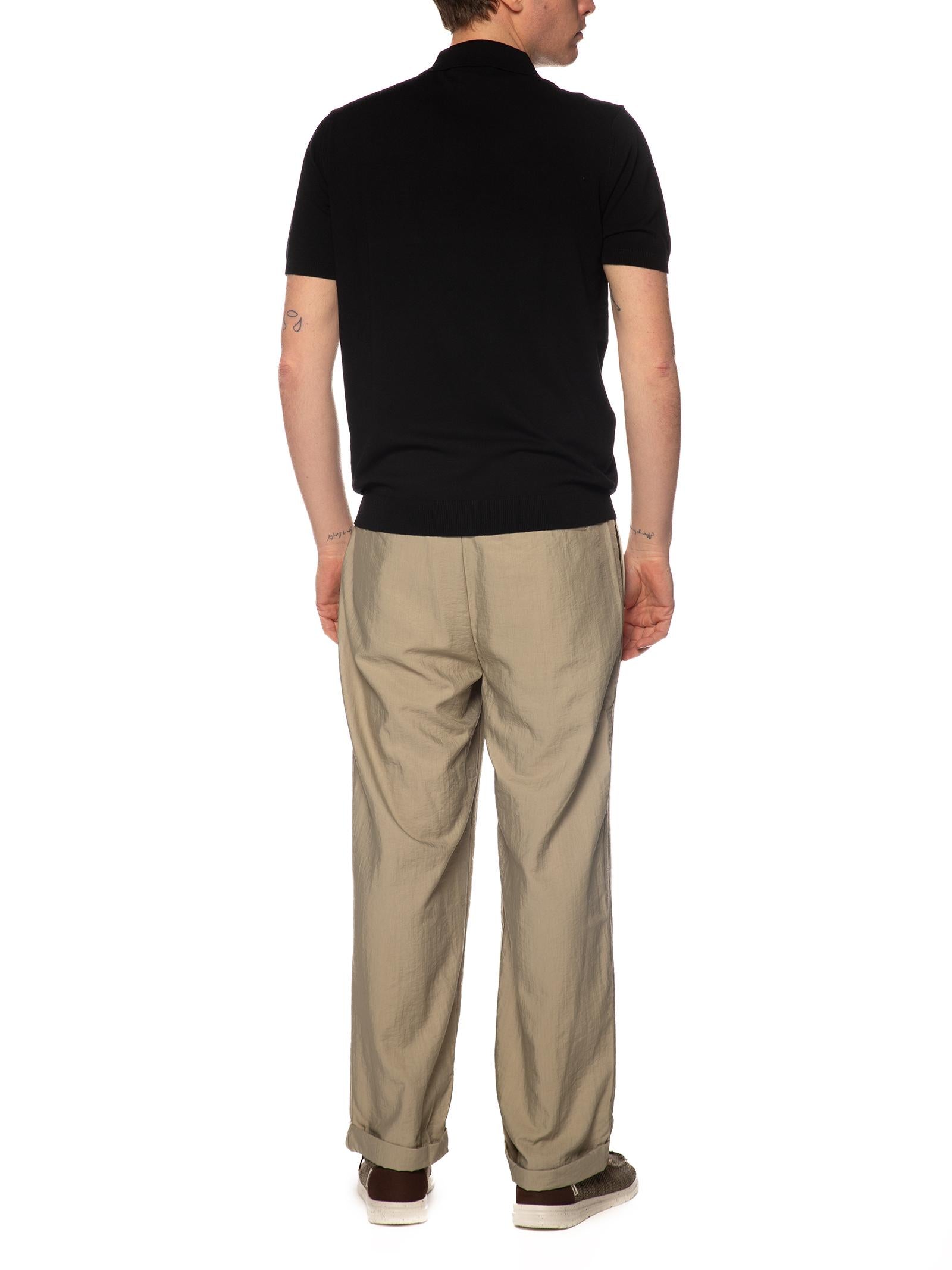 Polo Block Eleven Nero in maglia mezza zip 01APOLLO NERO BLOCK ELEVEN 