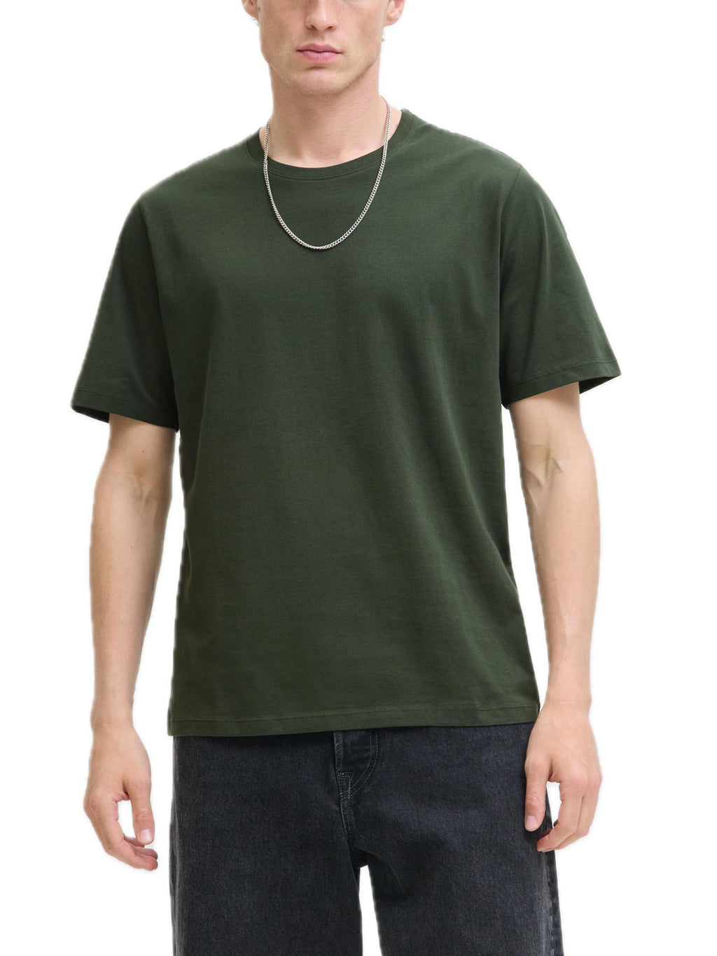 T-Shirt Jack & Jones Organic Verde basic girocollo 12156101 /Duffel Bag JACK & JONES 