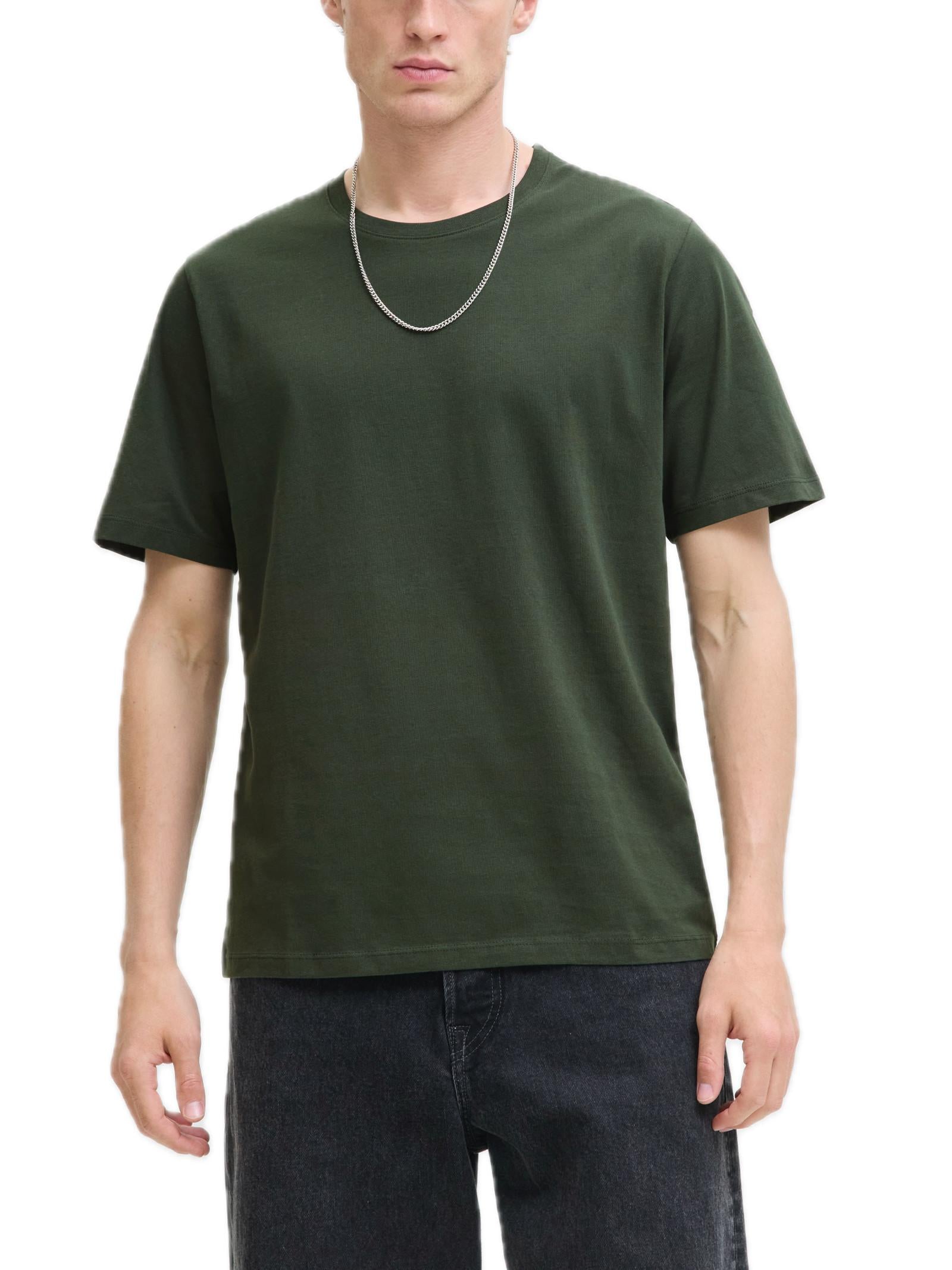 T-Shirt Jack & Jones Organic Verde basic girocollo 12156101 /Duffel Bag JACK & JONES 