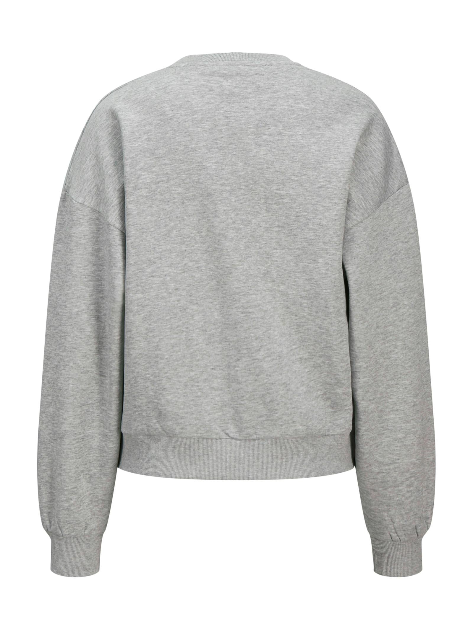 Felpa JJXX Merle Grigio con stampa 12260608 /Light Grey Melange JJXX 