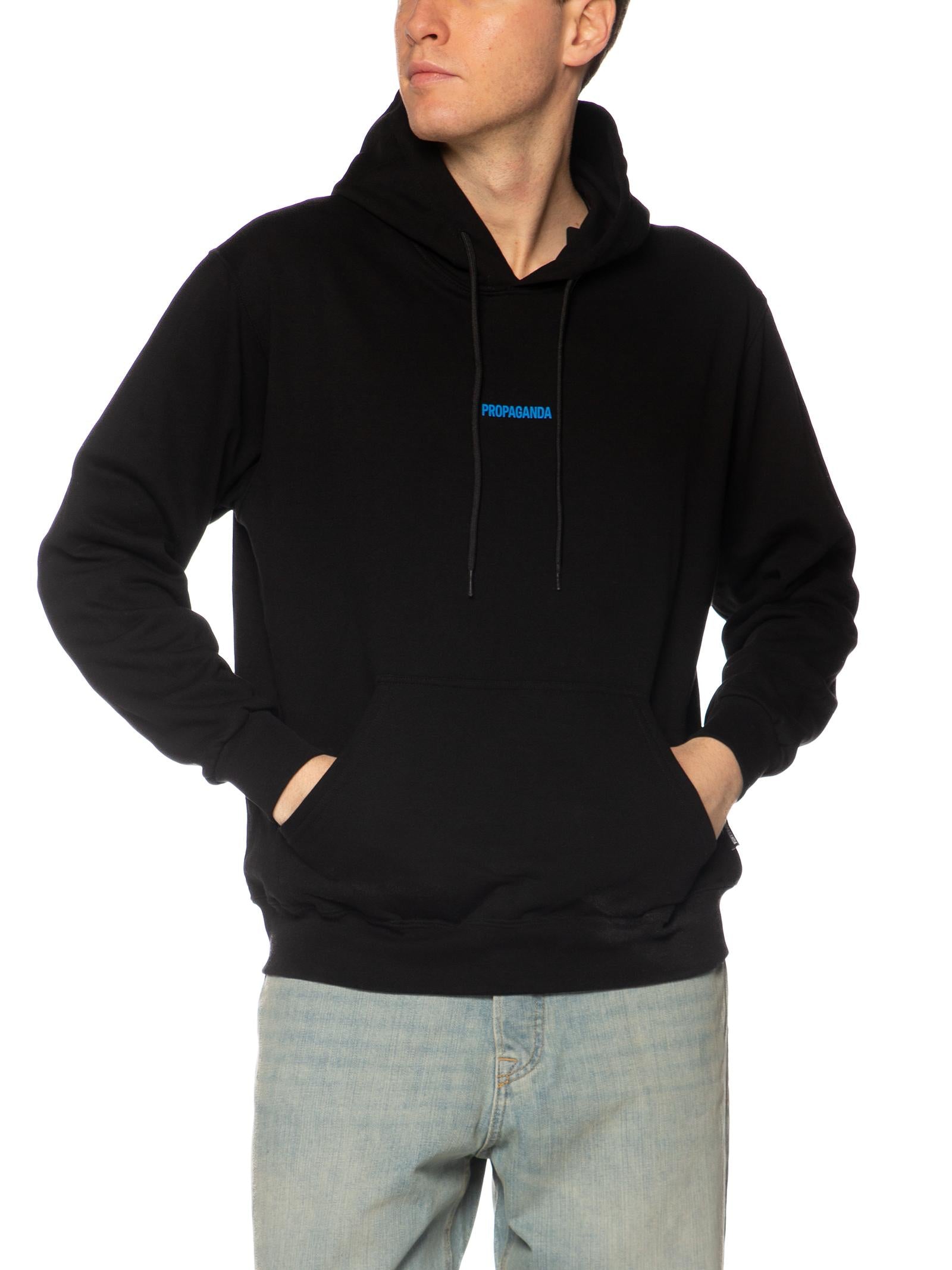 Felpa Propaganda Nero Ribs gentlemen FE552 NERO PROPAGANDA 