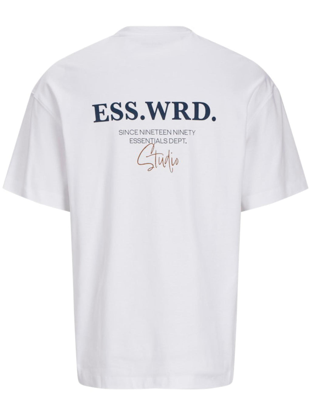 T-shirt JACK & JONES Bianco stampa 12270638 /White JACK & JONES 