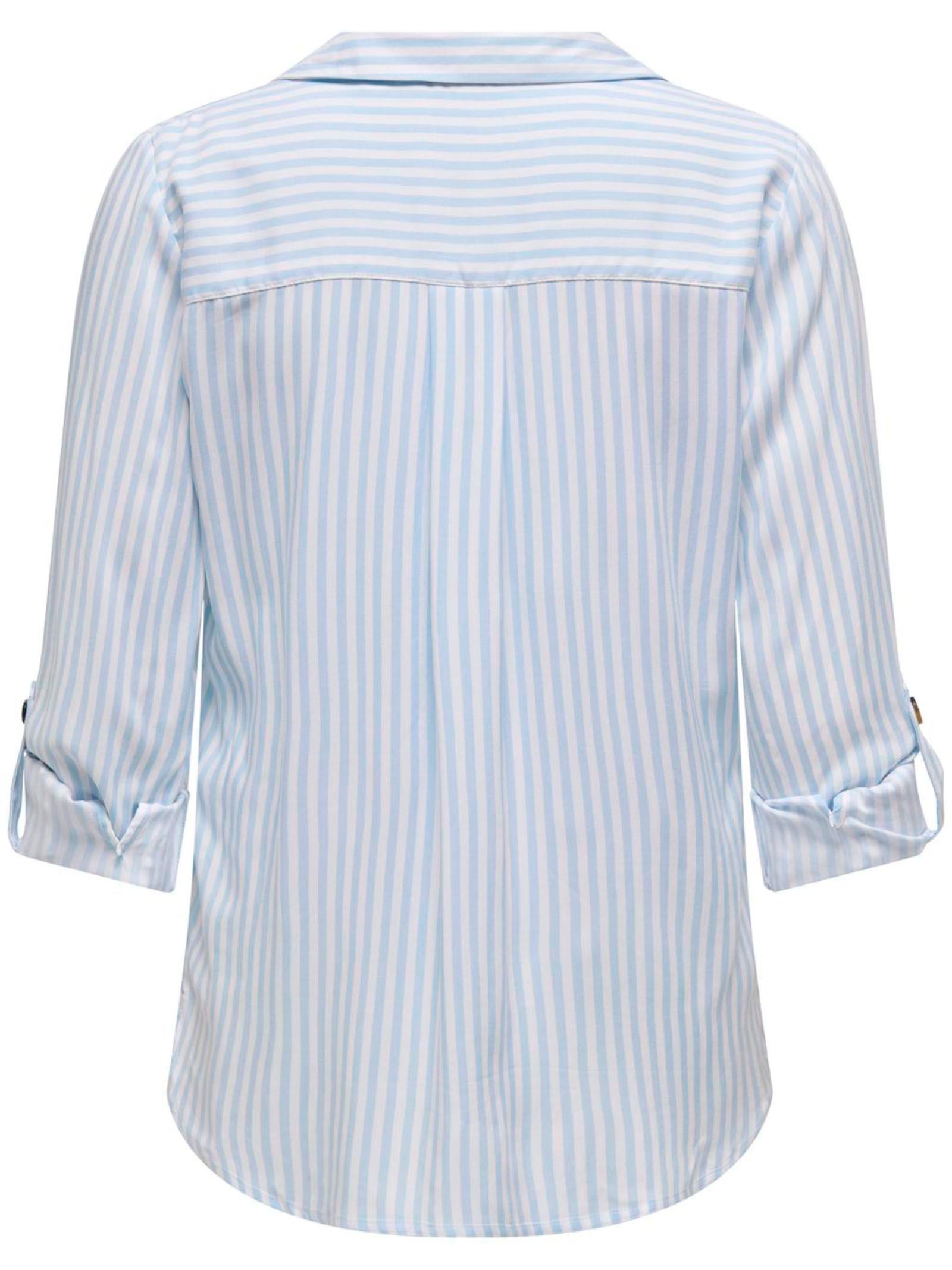 Camicia Only Bianco Celeste Yasmin a righe 15281677 /Cashmere Blue ONLY 