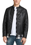 Giubbotto Jack & Jones Nero Rocki ecopelle 12147218 /Black JACK & JONES 