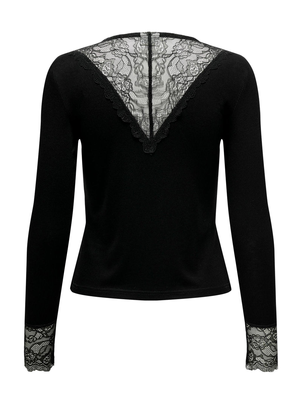 T-shirt Jacqueline De Yong Roxy Nero pizzo 15317464 /Black JDY 