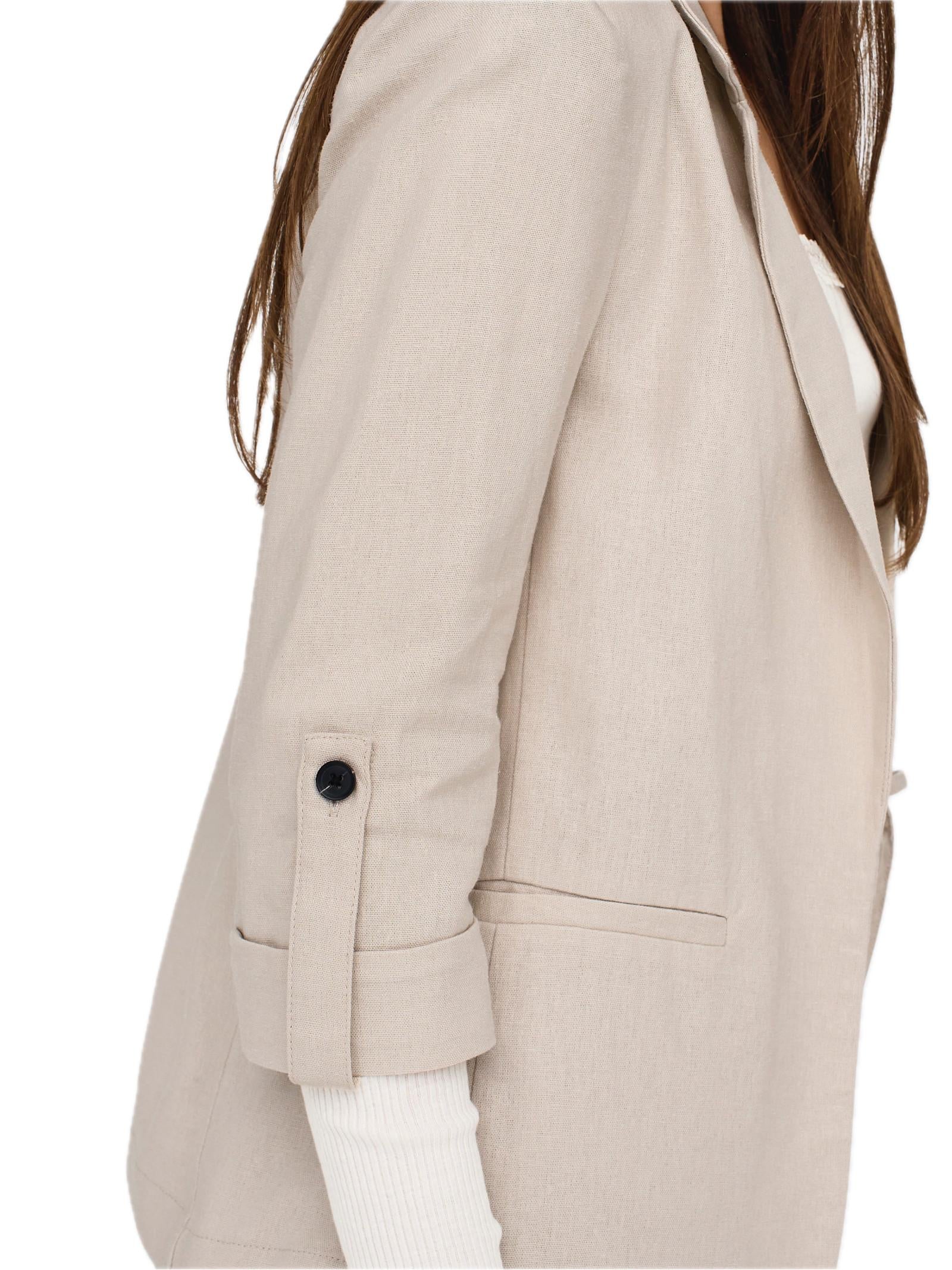 Blazer Only Beige Caro manica 3/4 15312199 /Pumice Stone ONLY 