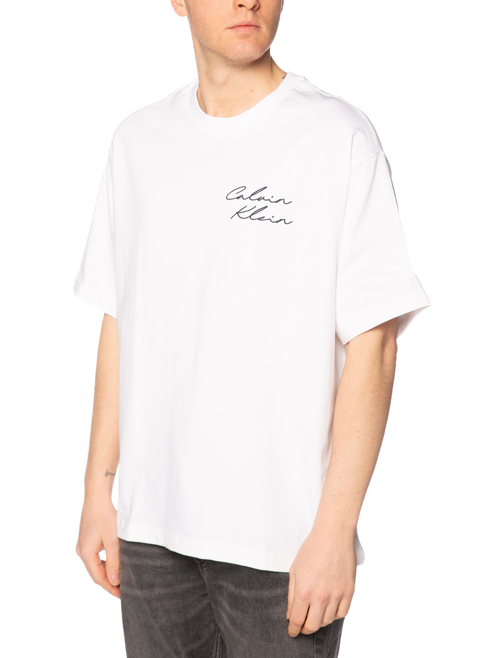 T-shirt Calvin Klein Jeans Bianco Graphic LV04RE828G YAF CALVIN KLEIN 