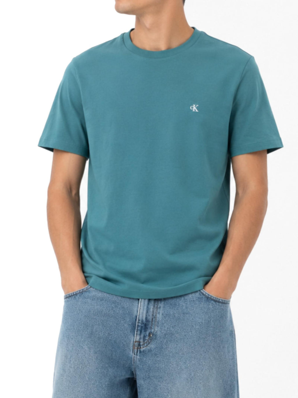 T-shirt Calvin Klein Verde Monogram LV14RD254G 8ZU CALVIN KLEIN 