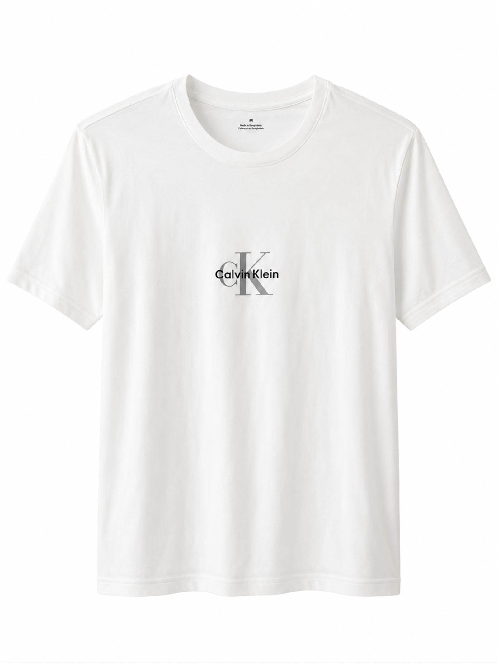 T-shirt Calvin Klein Bianco Monologo LV04RB866G YAF CALVIN KLEIN 