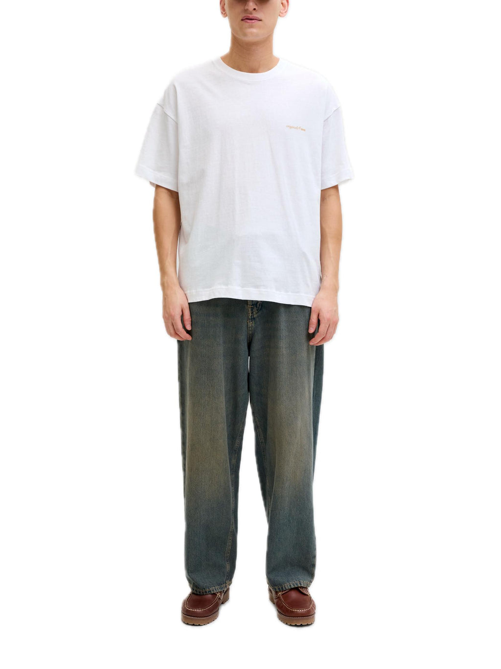 T-shirt Jack & Jones Bianco Graphic stampa 12290892 /Bright White JACK & JONES 