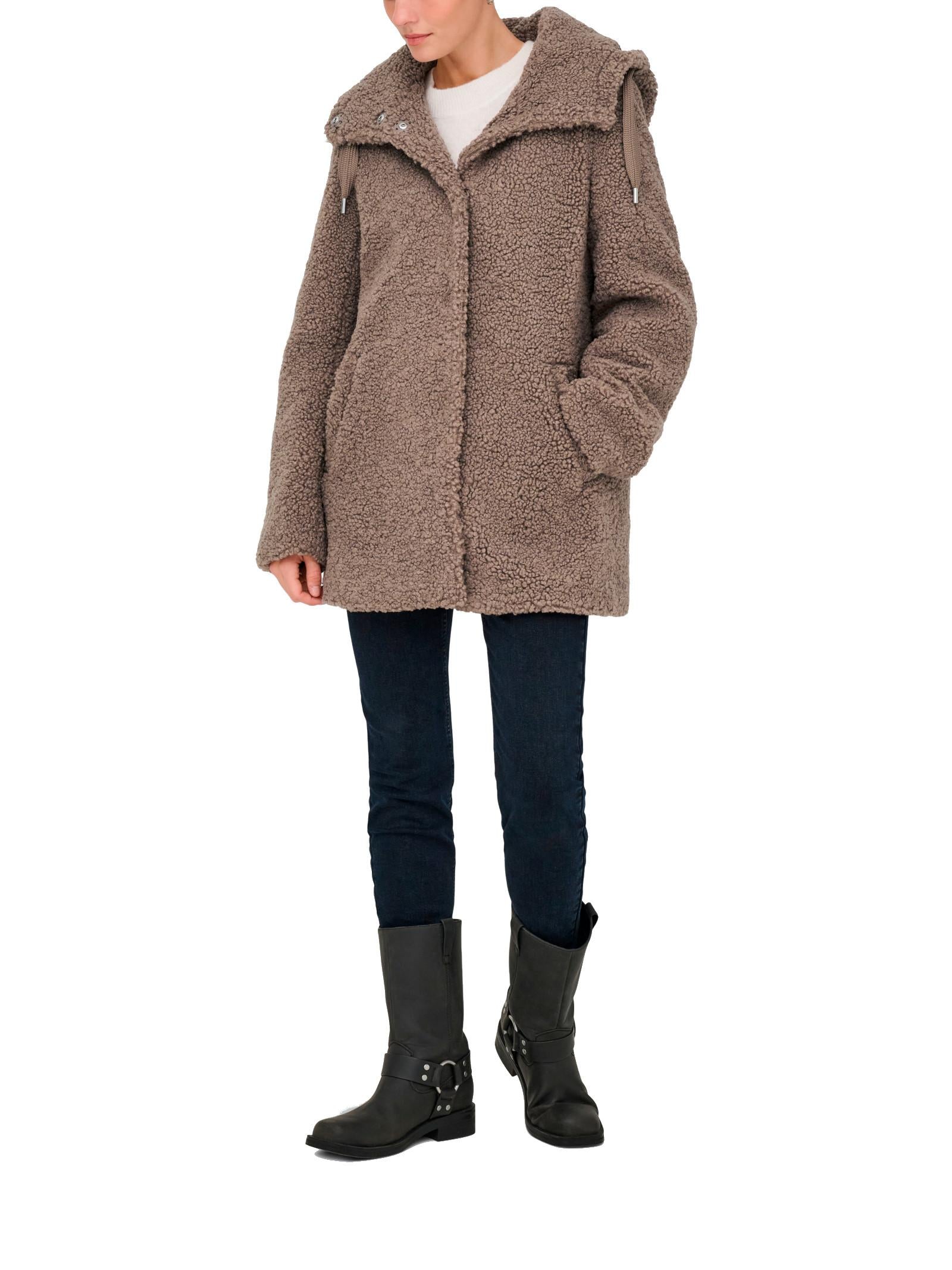 Cappotto Only Mina Nocciola teddy 15356909 /Mountain Trail ONLY 