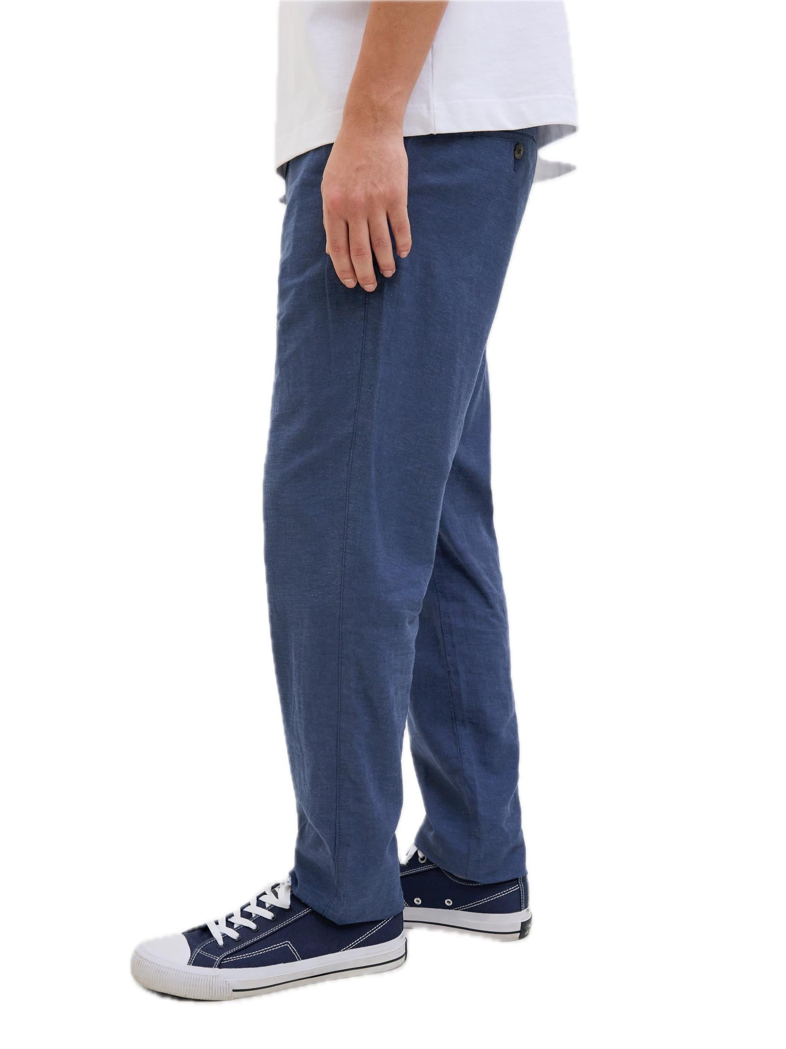 Chino Jack & Jones Blu Summer in Lino 12248604 /Night Sky JACK & JONES 