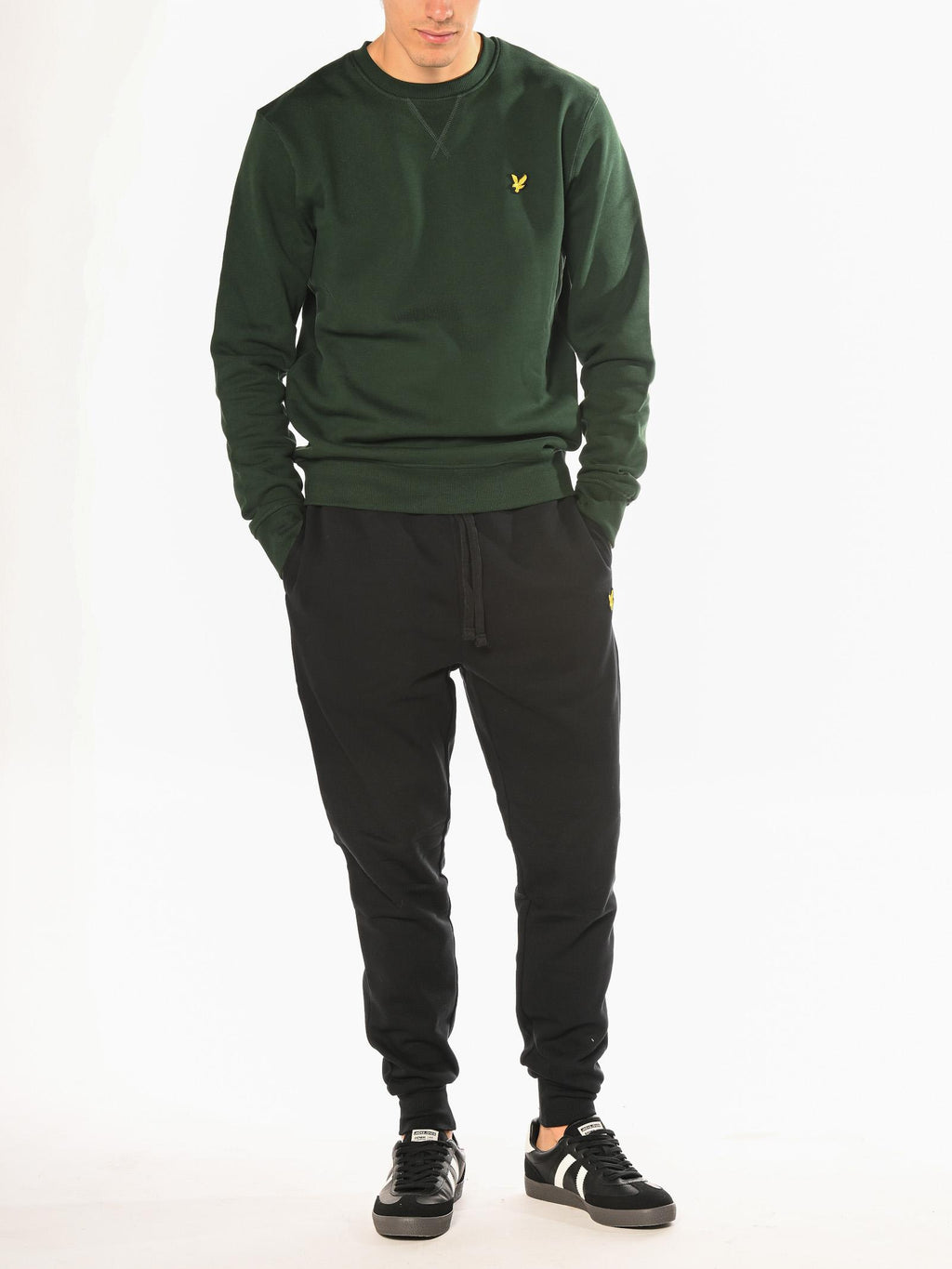 Pantalone Lyle & Scott Nero in felpa ML1134V JET BLACK LYLE & SCOTT 