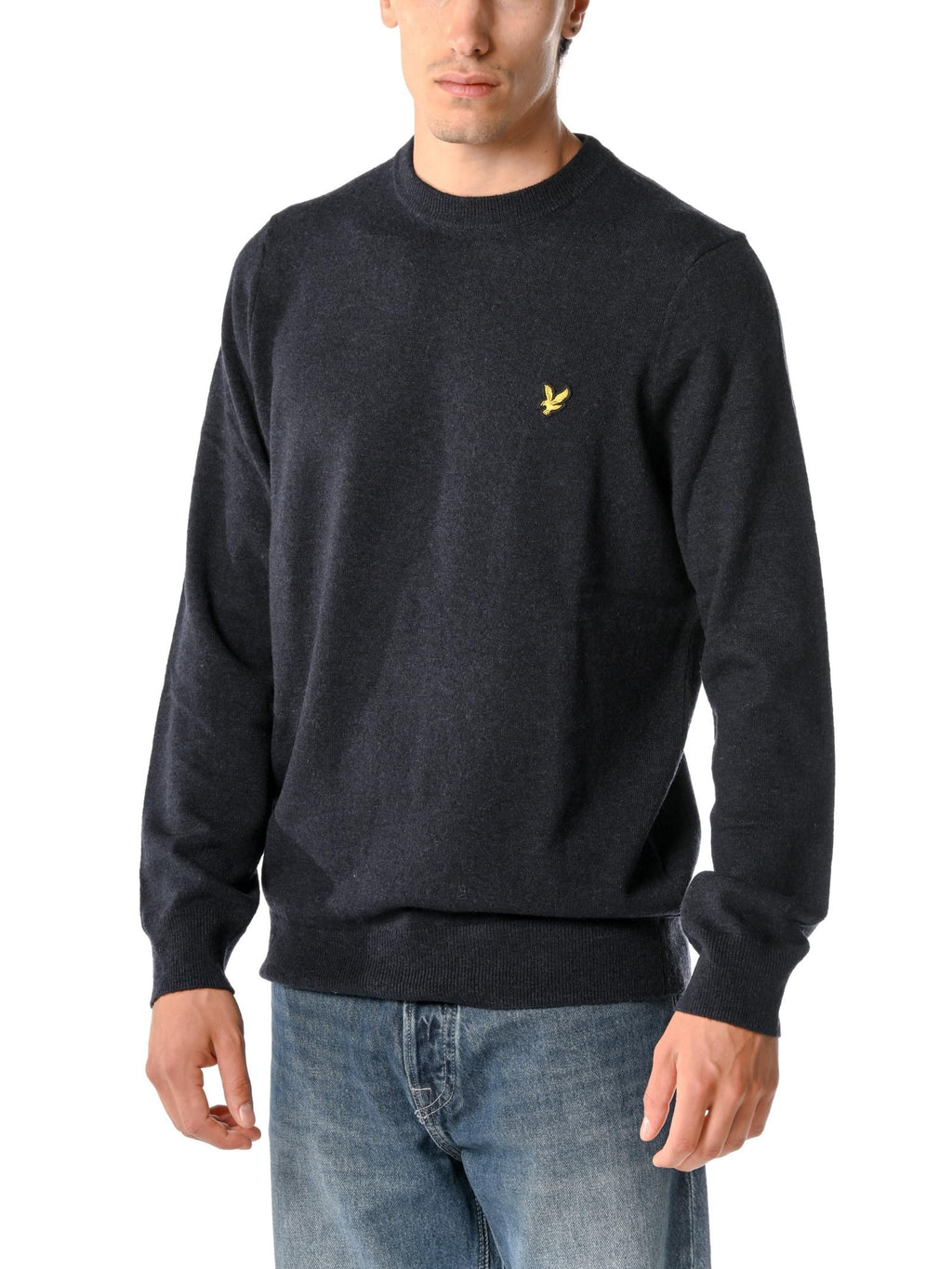 Maglia Lyle & Scott Blu misto lana KN2114VC DARK NAVY LYLE & SCOTT 