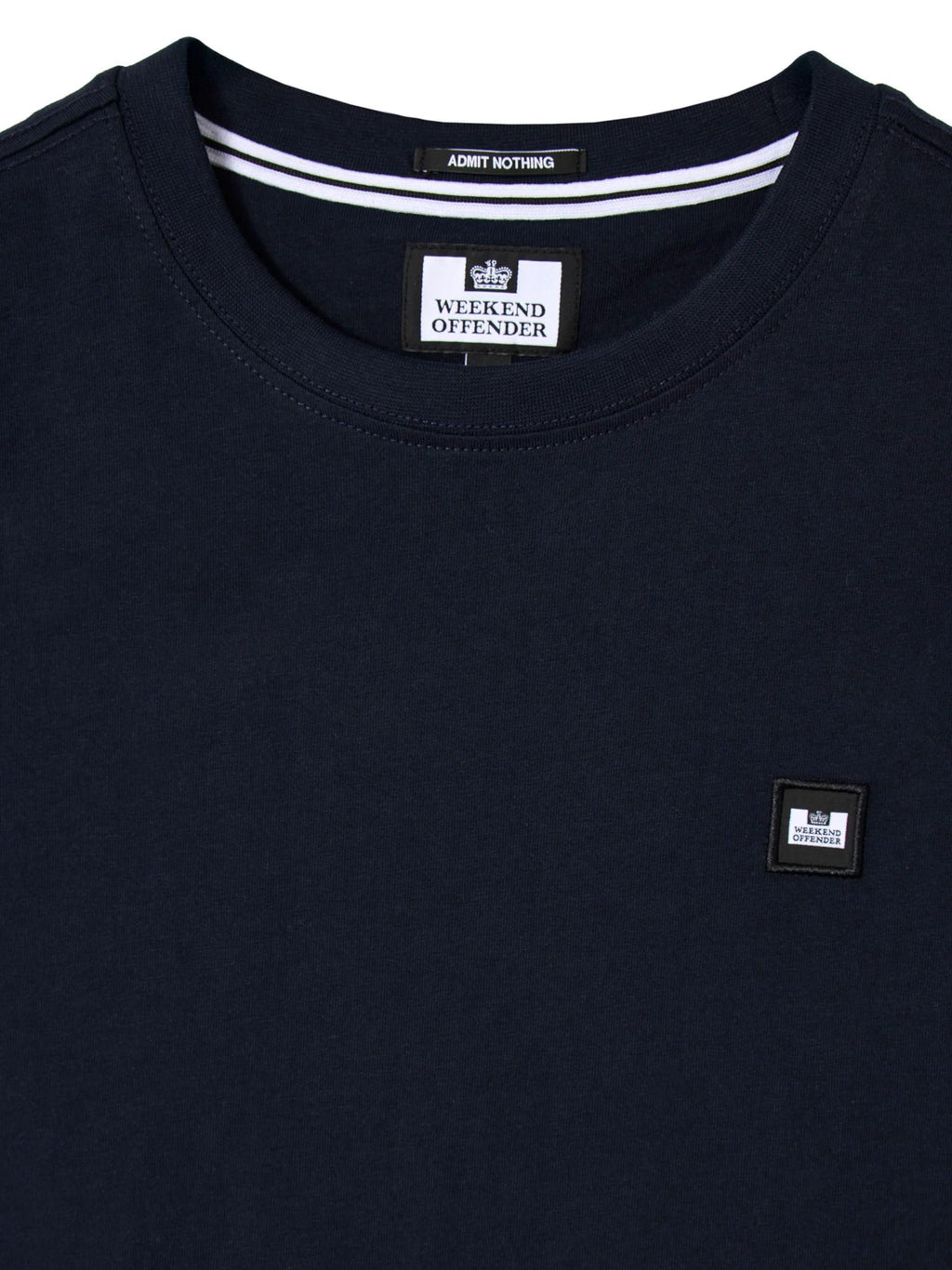 T-shirt Weekend Offender Blu con patch BROOKLANDS BLU WEEKEND OFFENDER 