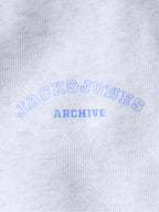 Pantalone Jack & Jones Gordon Grigio con polsini 12289724 /White Melange JACK & JONES 