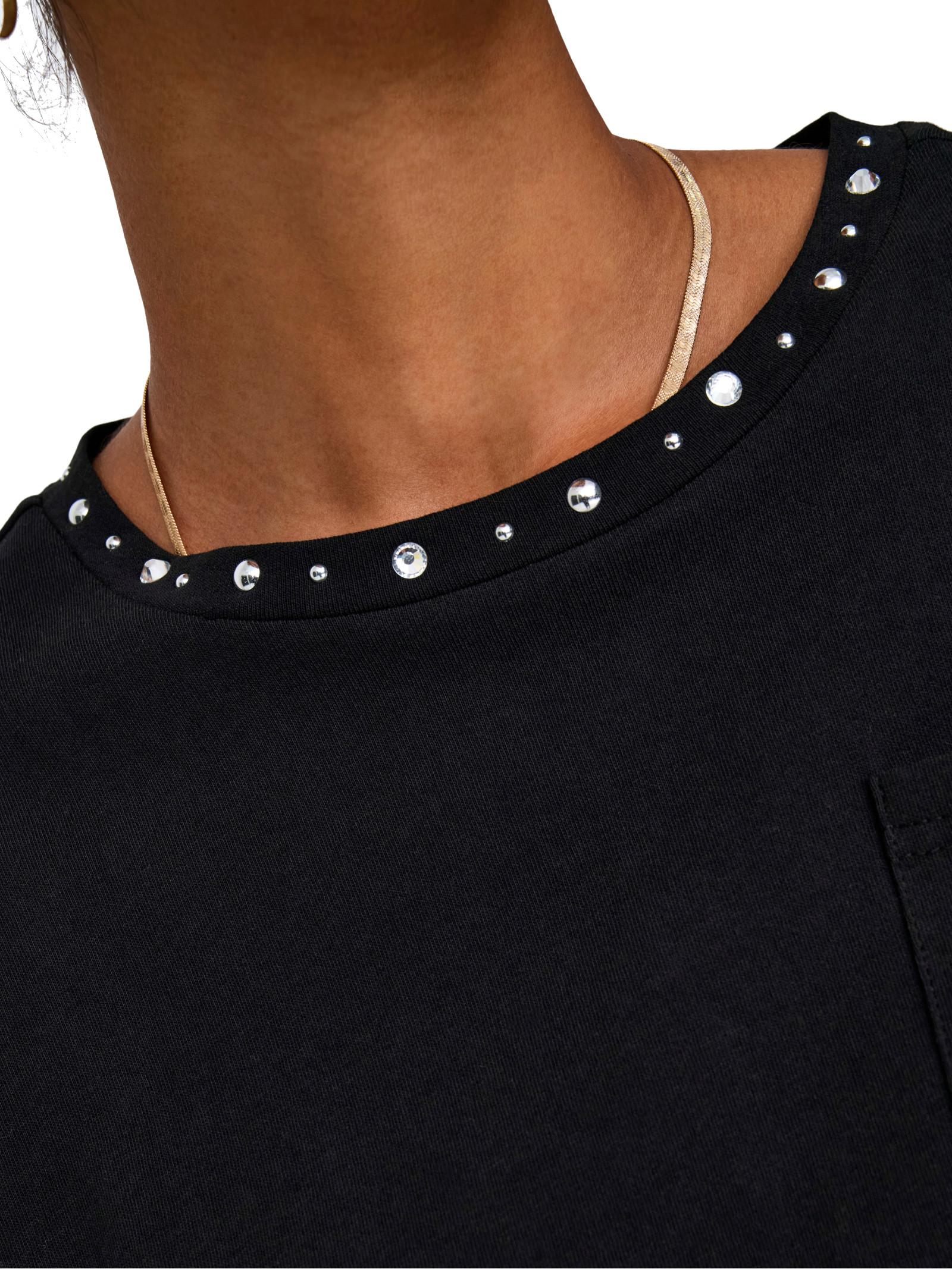 T-shirt Only Nero Terza Cropped 15343834 /Black ONLY 