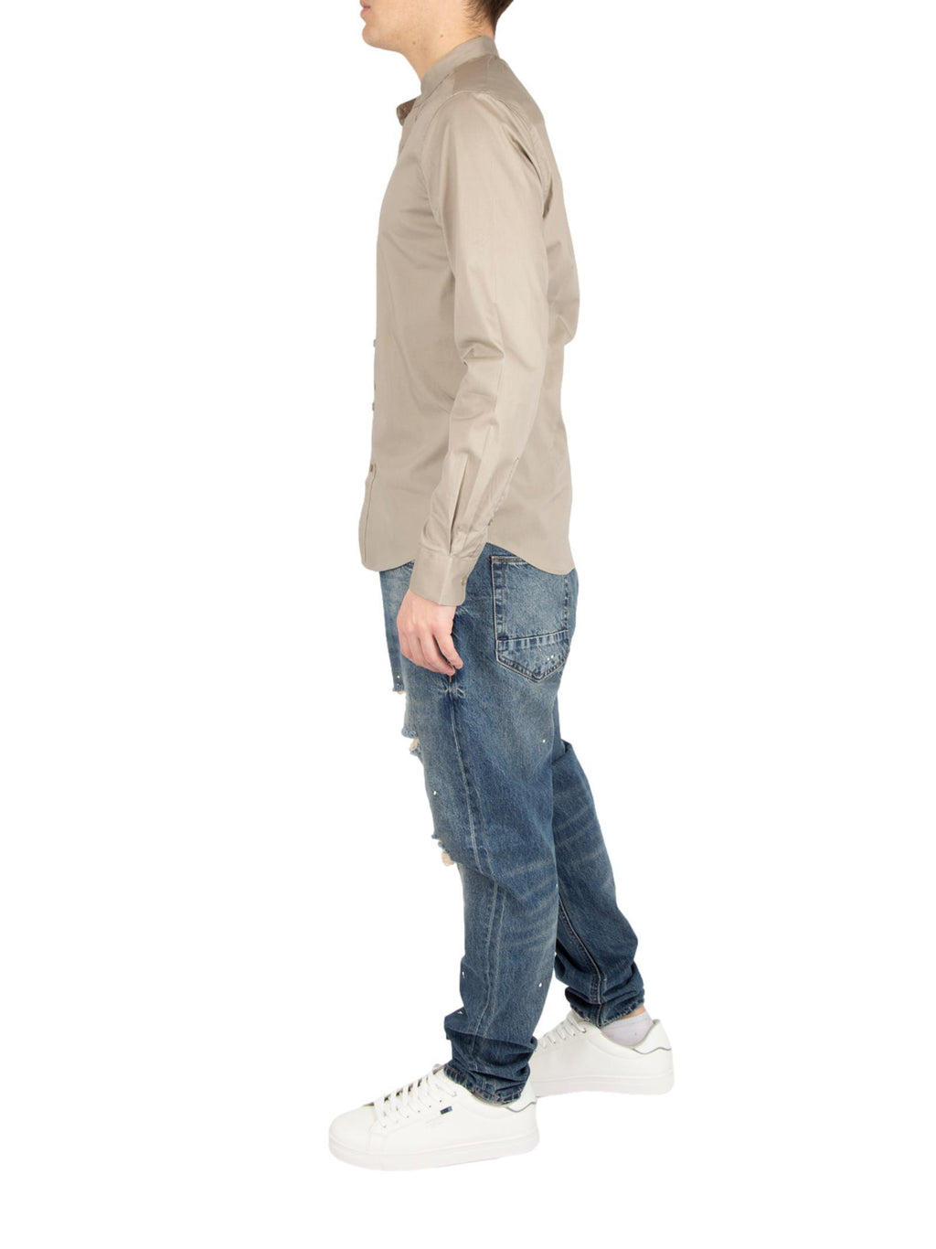 Camicia Gianni Lupo Beige coreana GL071DA BEIGE GIANNI LUPO 