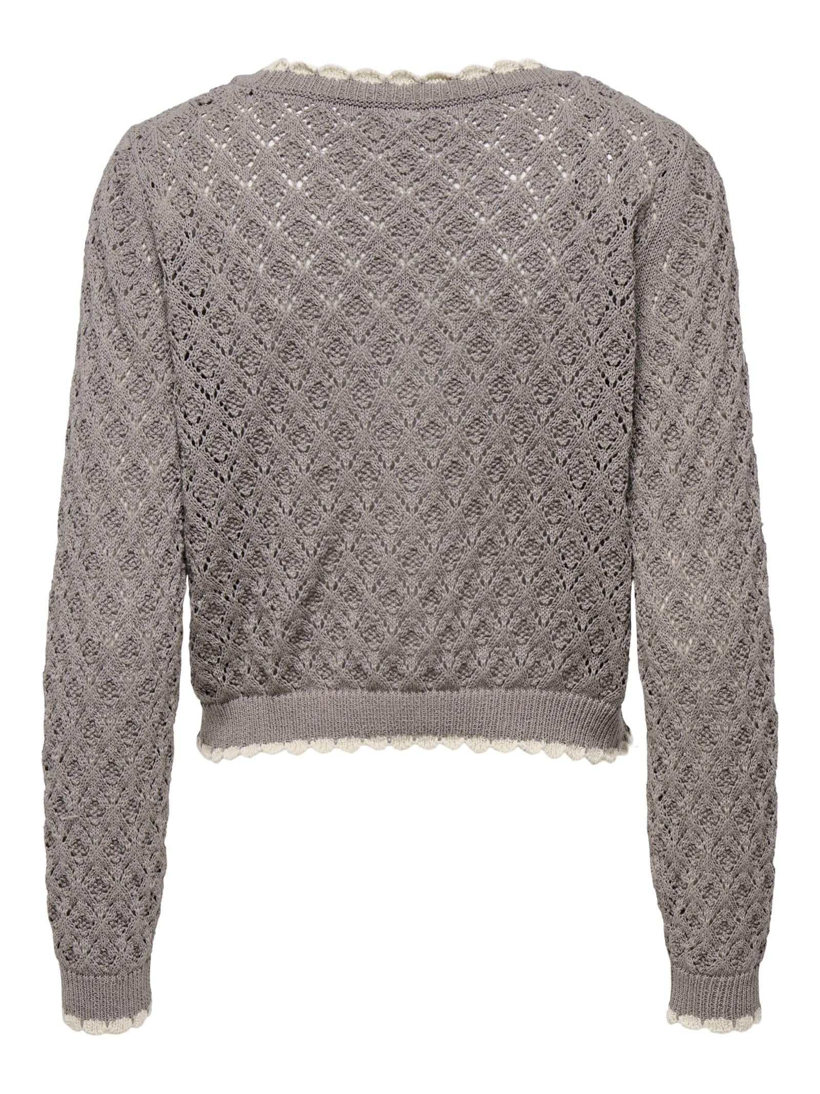 Cardigan Only Tortora Elba Scollo a V 15339530 /Satellite ONLY 