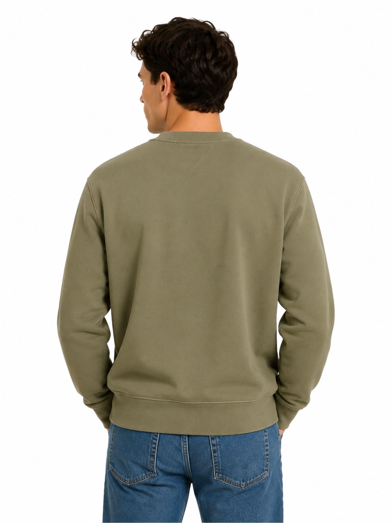 Felpa Calvin Klein badge Verde con logo LV04RG268G LDY CALVIN KLEIN 