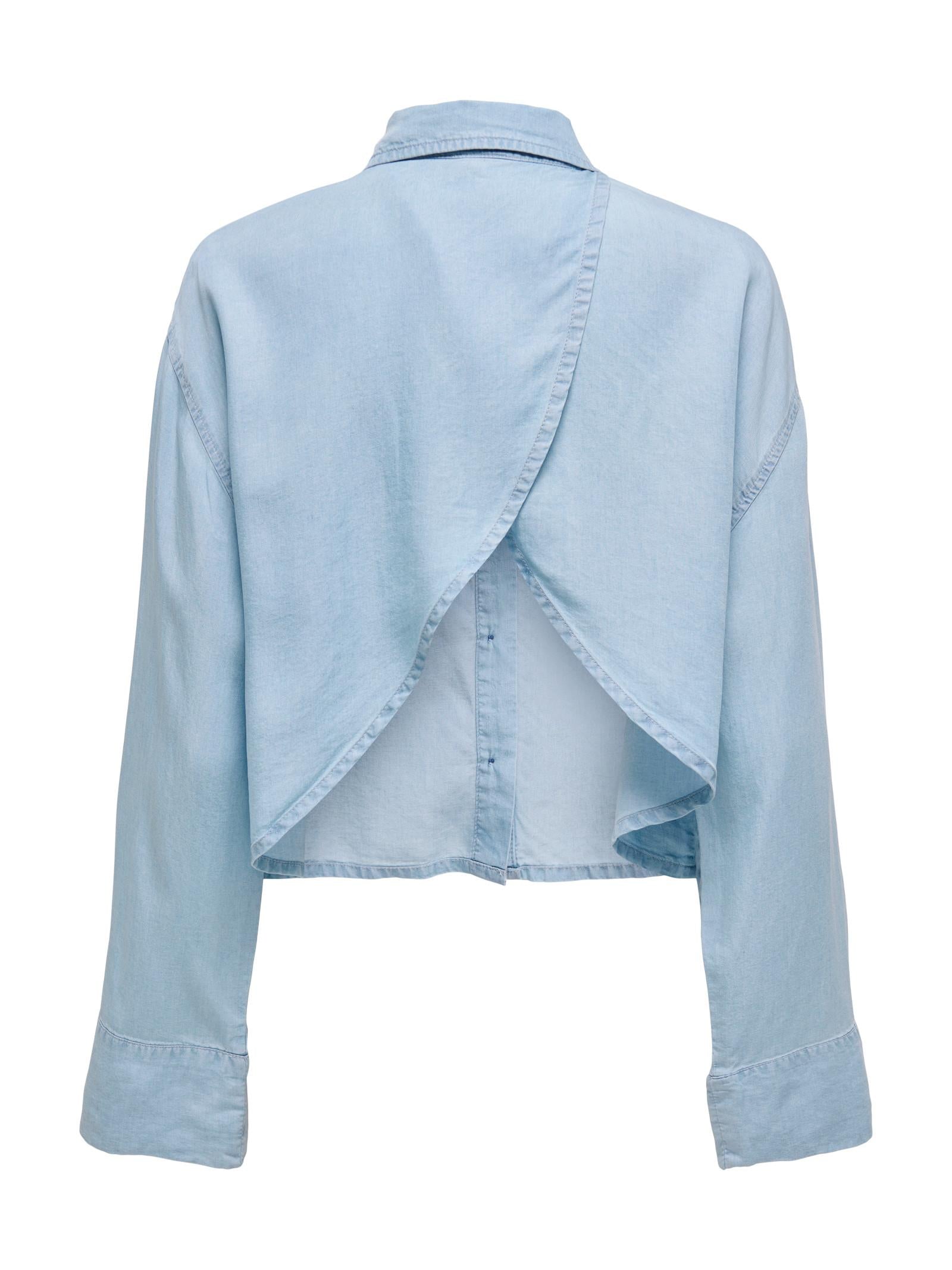 Camicia Only Light Blue Denim manica a scatola 15337929 /Light Blue Denim ONLY 