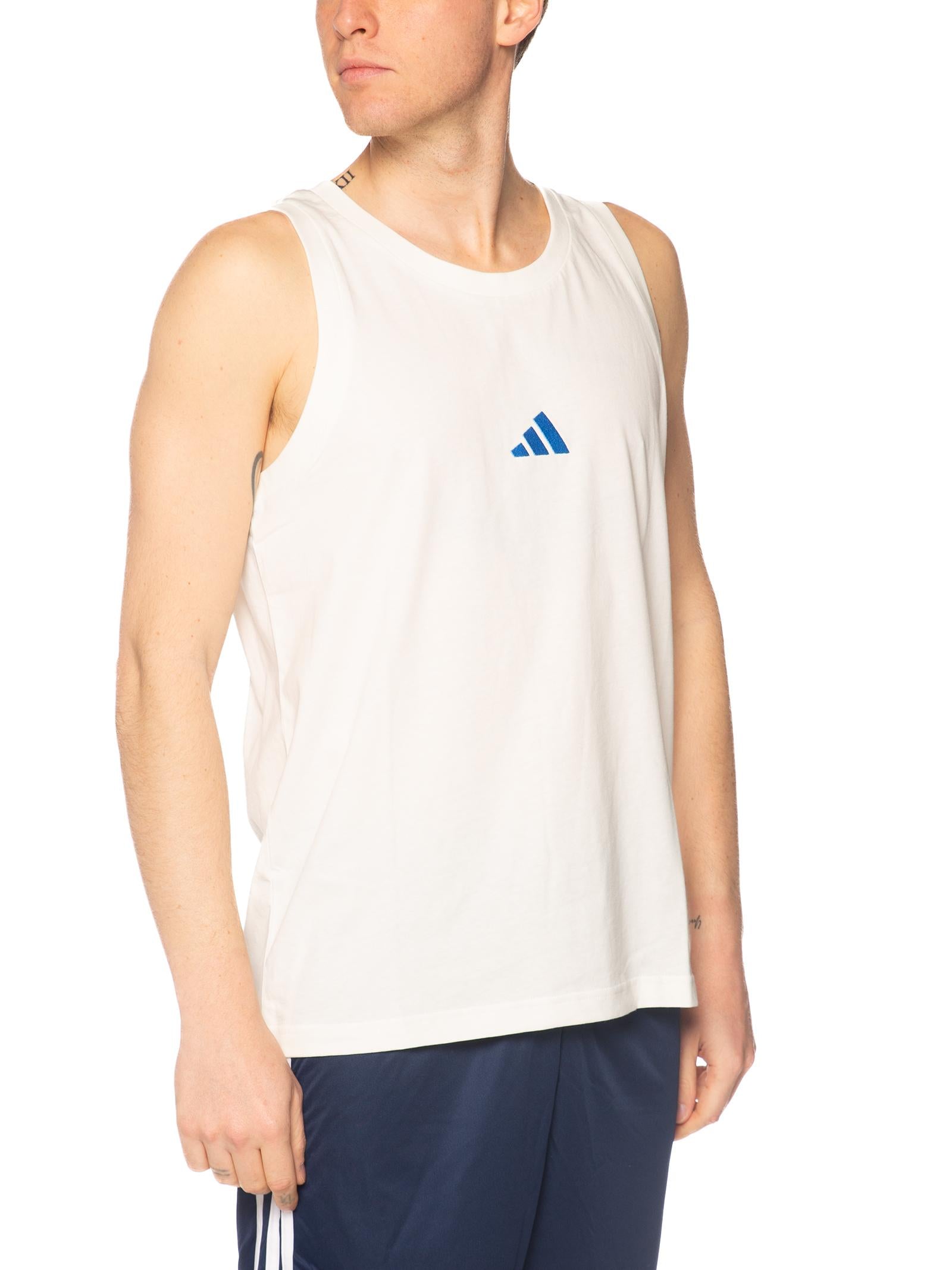 Canotta Adidas Bianco logo piccolo KC0938 BIANCO ADIDAS 