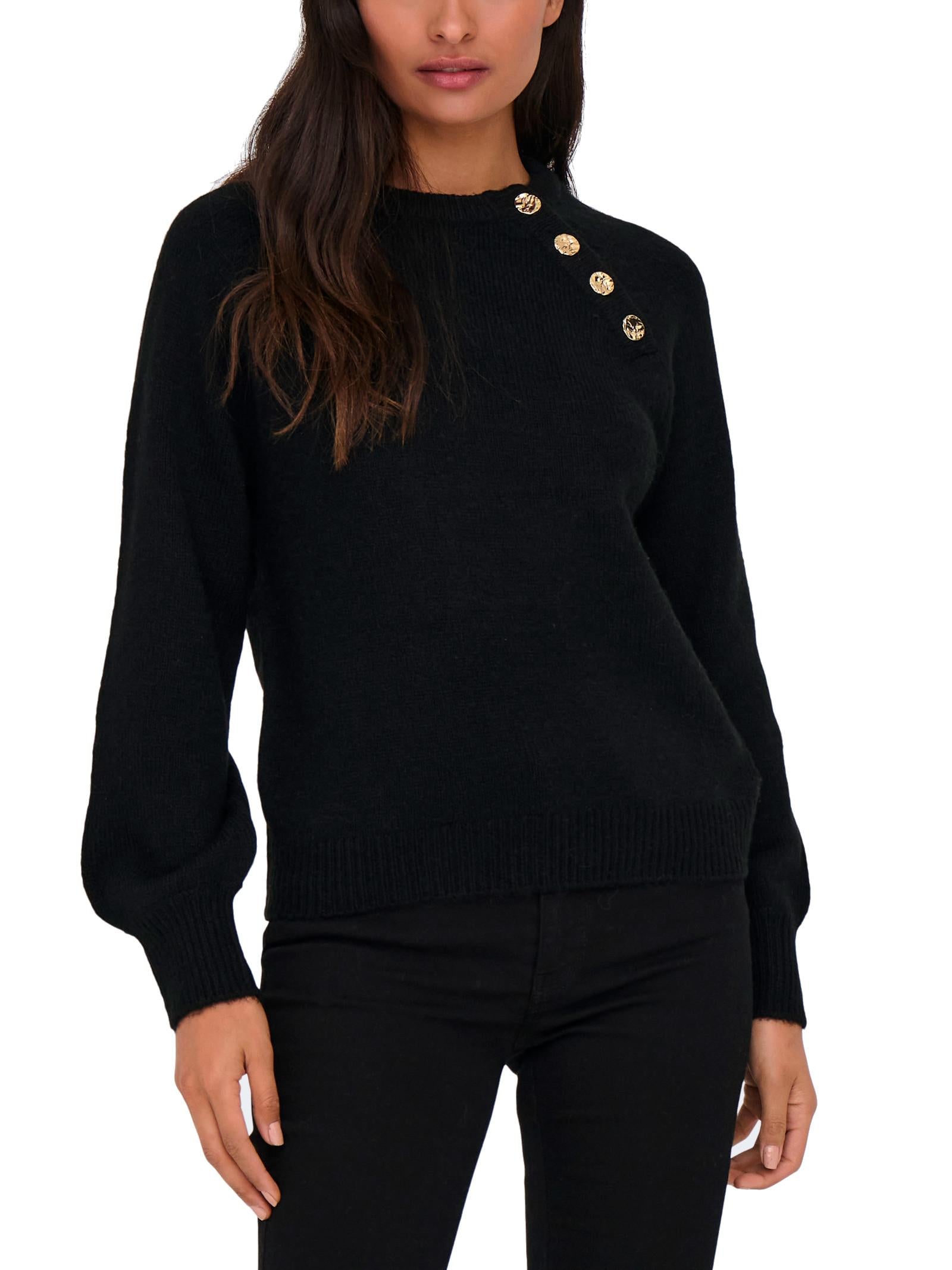 Maglia Only Emma Nero con bottoni 15302253 /Black ONLY 