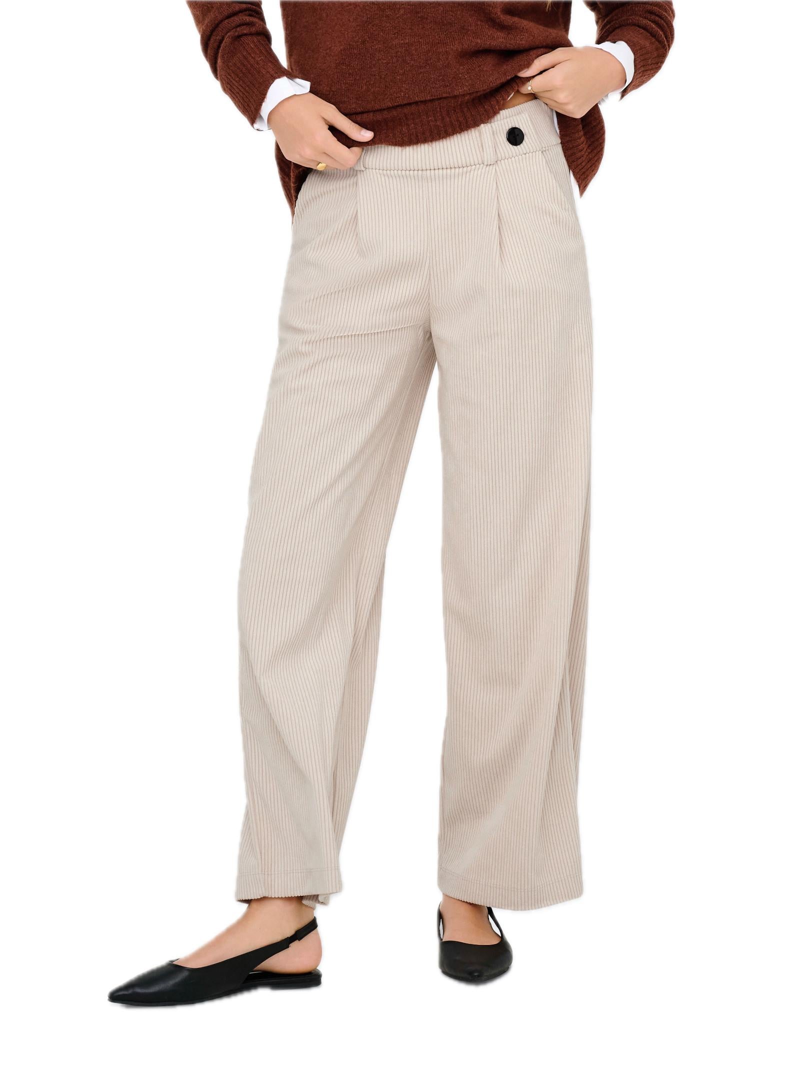 Pantalone Jacqueline De Yong Geggo Beige a coste 15357186 /Pumice Stone JDY 