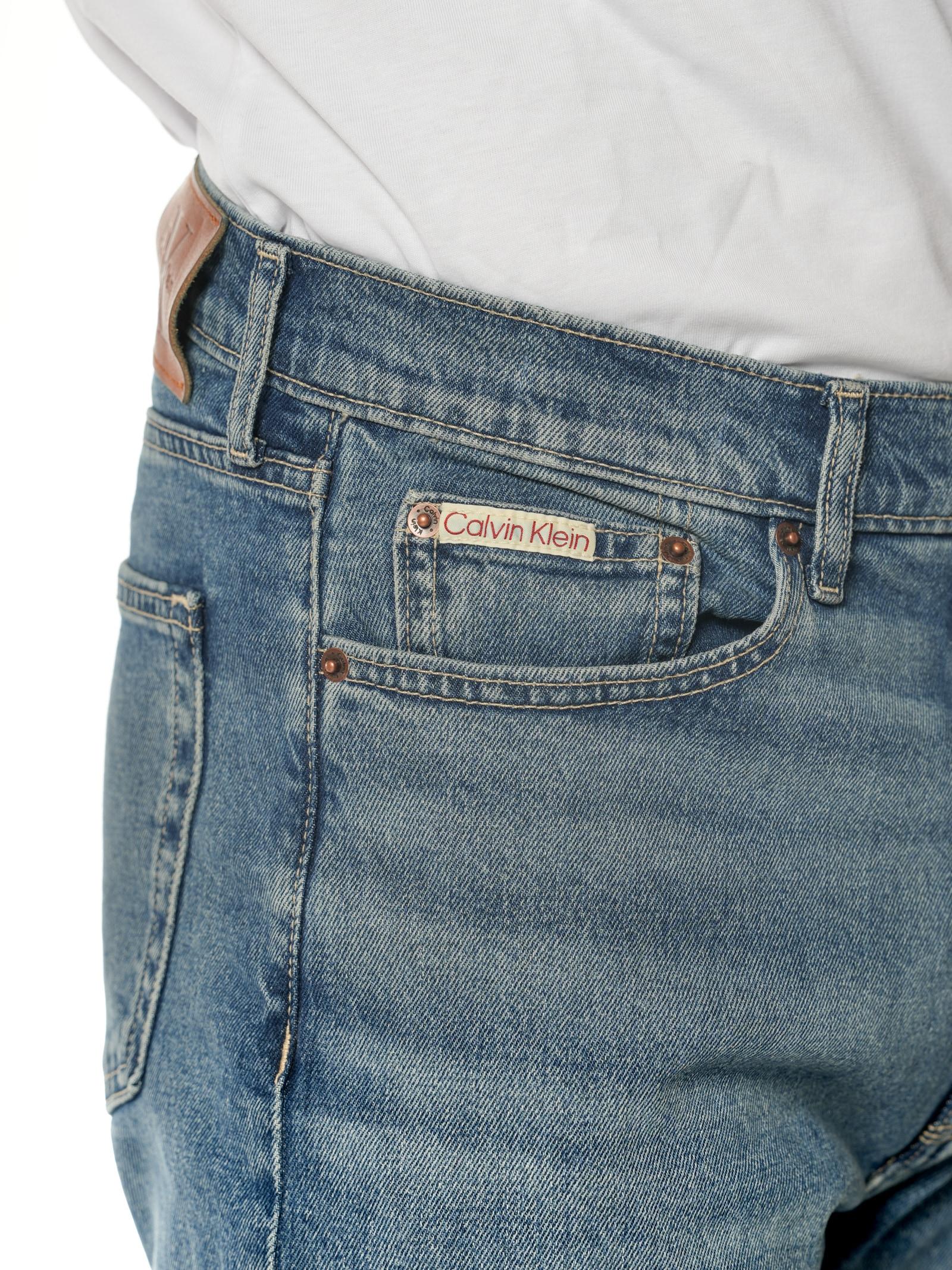 Jeans Calvin Klein Blue Denim Straight LV04RB770G 587 CALVIN KLEIN 