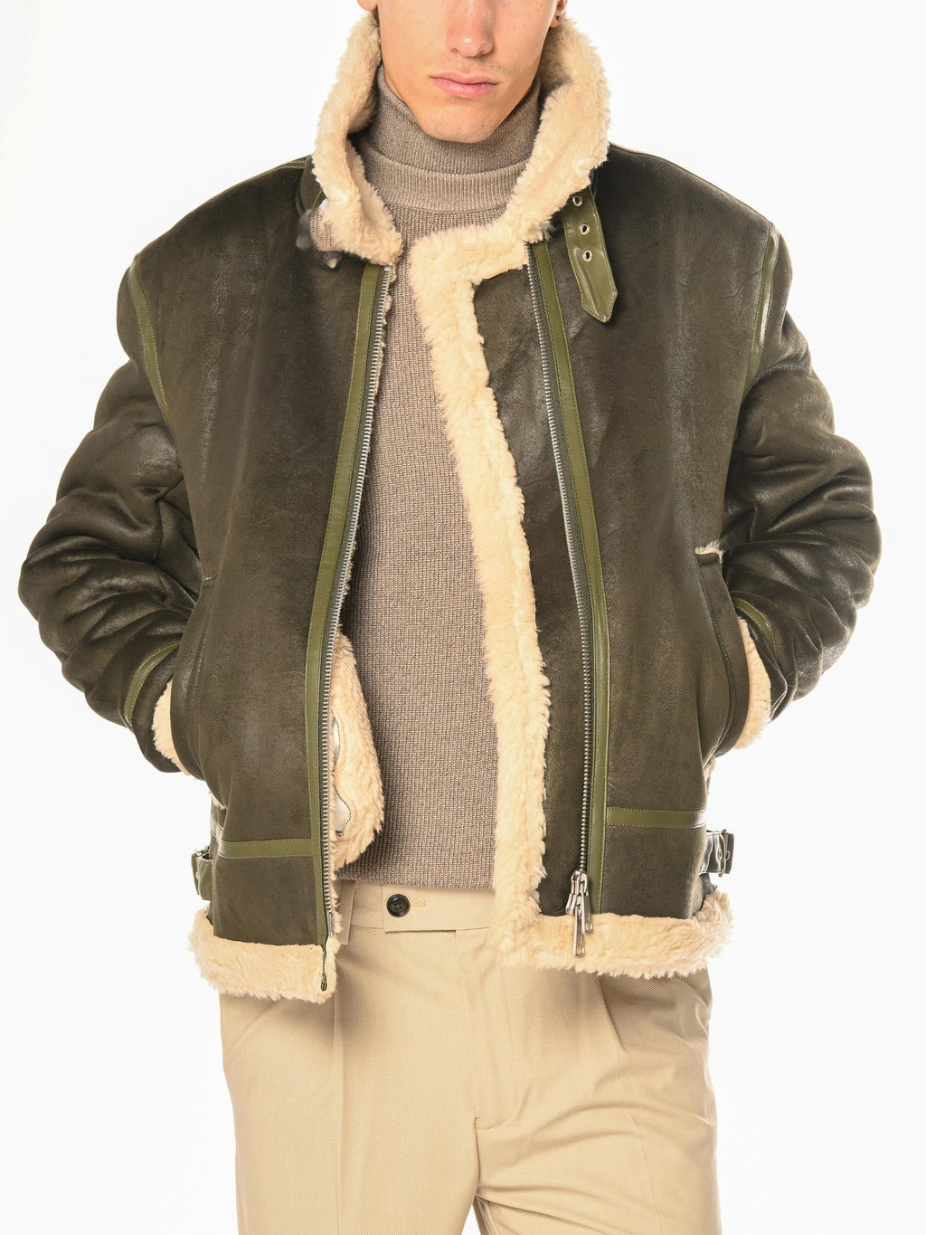 Bomber Gianni Lupo Verde Montone GL9800 VERDE GIANNI LUPO 