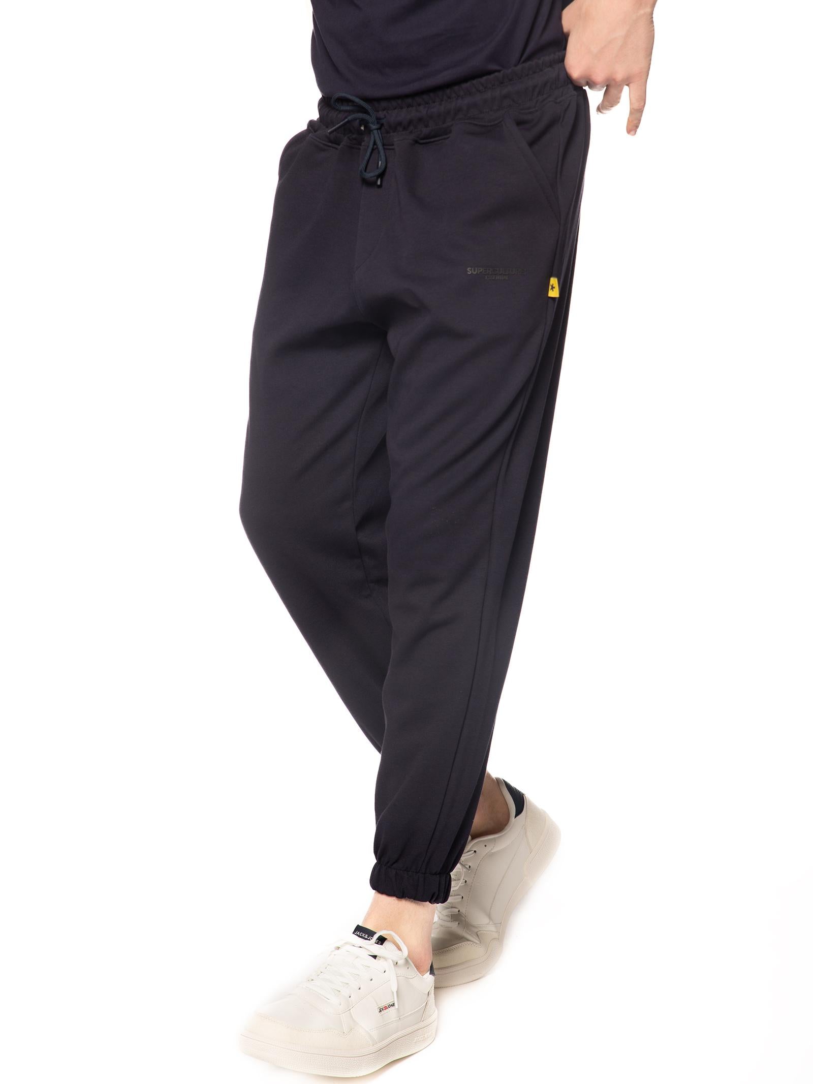 Pantalone Superculture Blu in felpa basic JOG-I BLU SUPERCULTURE 